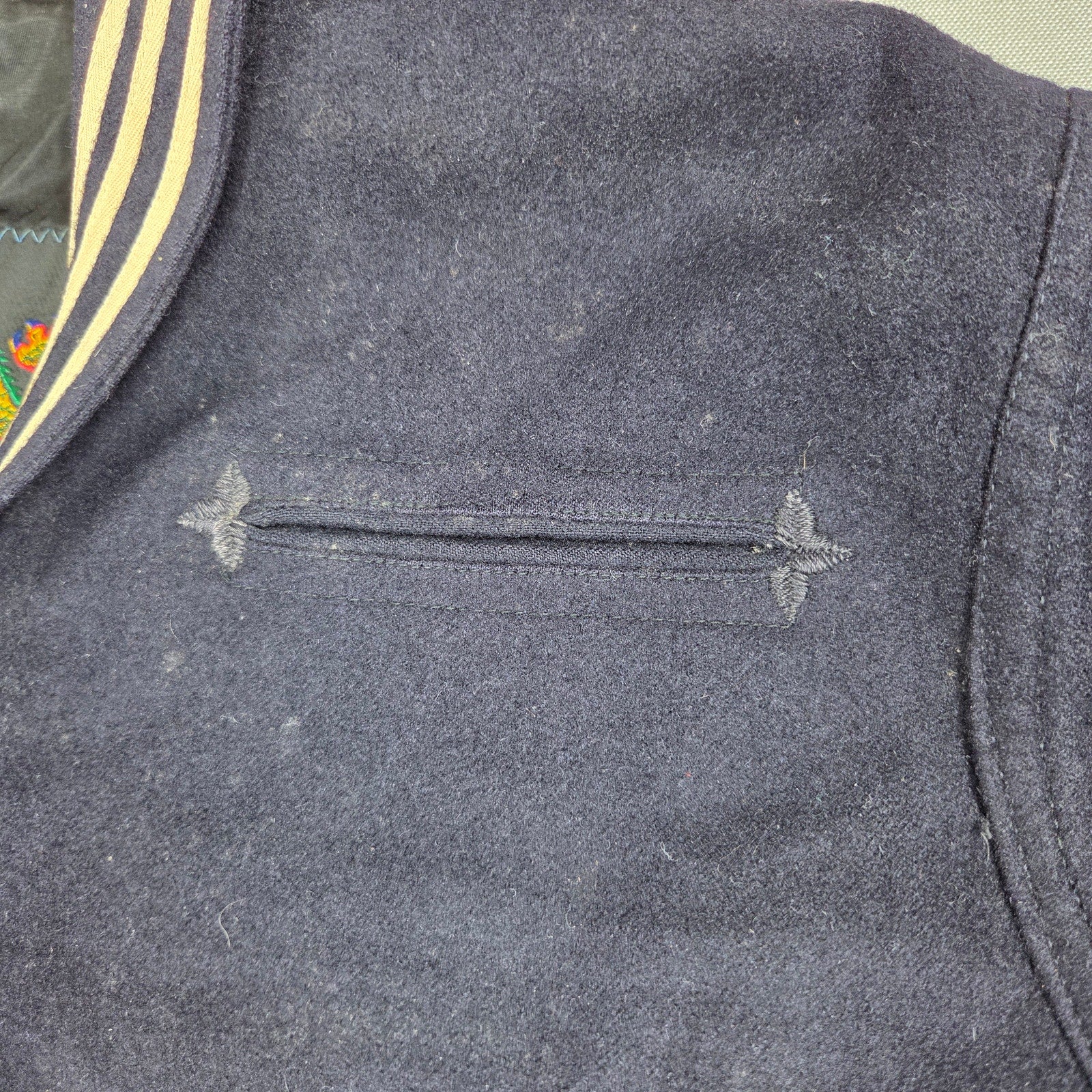 Vintage Seafarer US Navy Dress Blue Crackerjack Uniform Set Dragon BM2 32x29