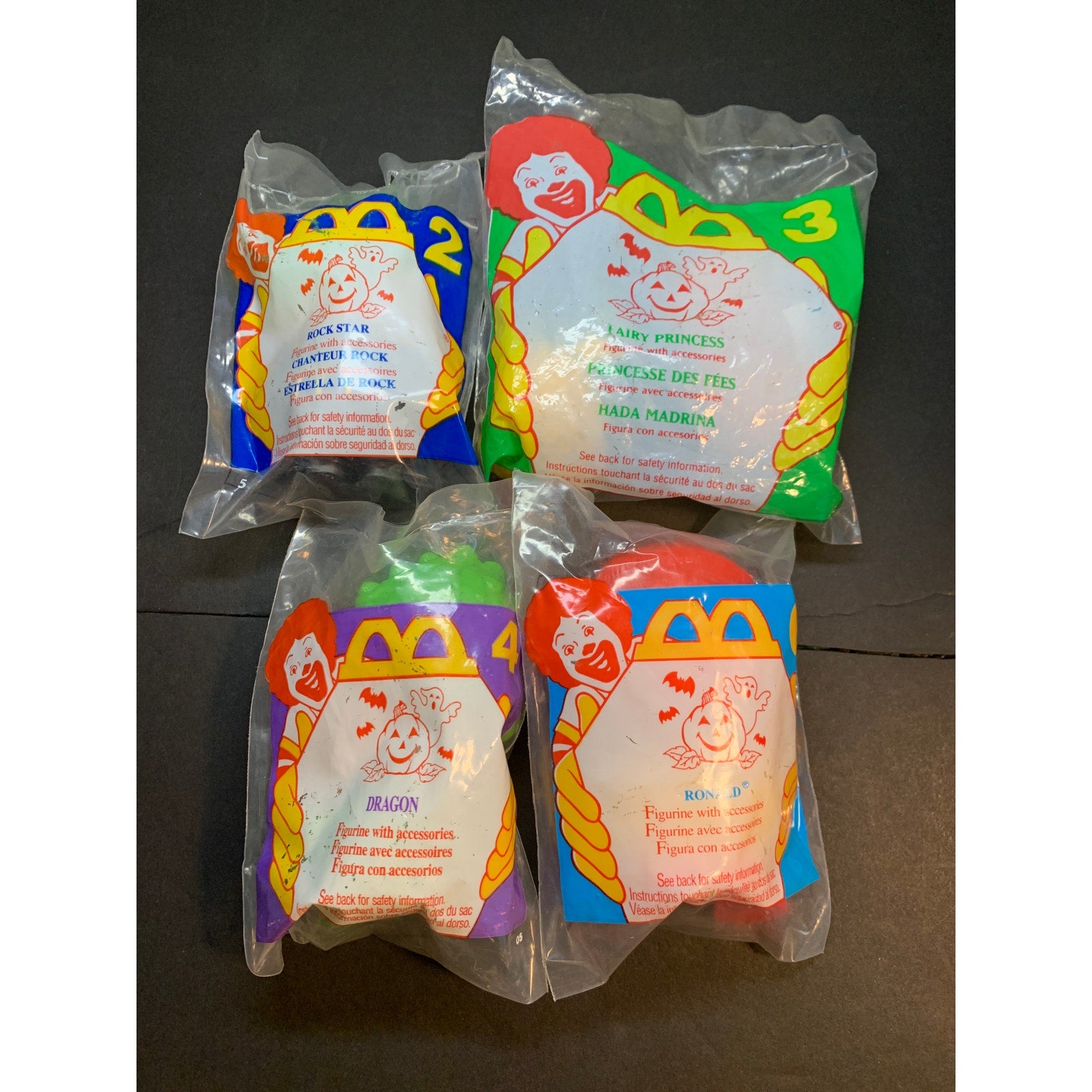 1995 1996 1998 McDonald's Halloween Happy Meal Toys Lot Of 12 Sealed Loose