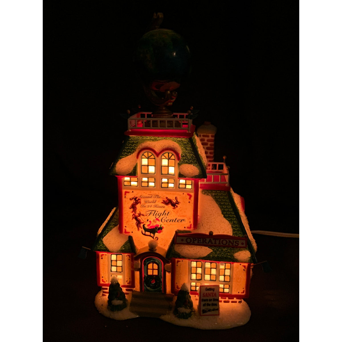 Dept 56 North Pole Around the World 24 Hours Flight Center 56.56790 Box