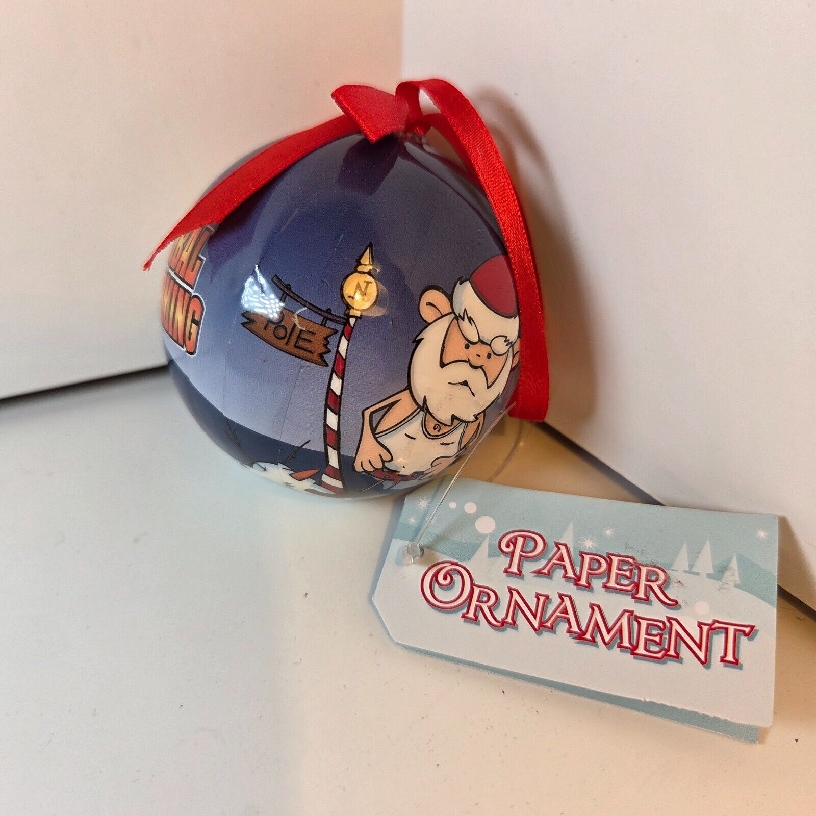 Global Warming Santa Ornament 2008 Novelty Inc