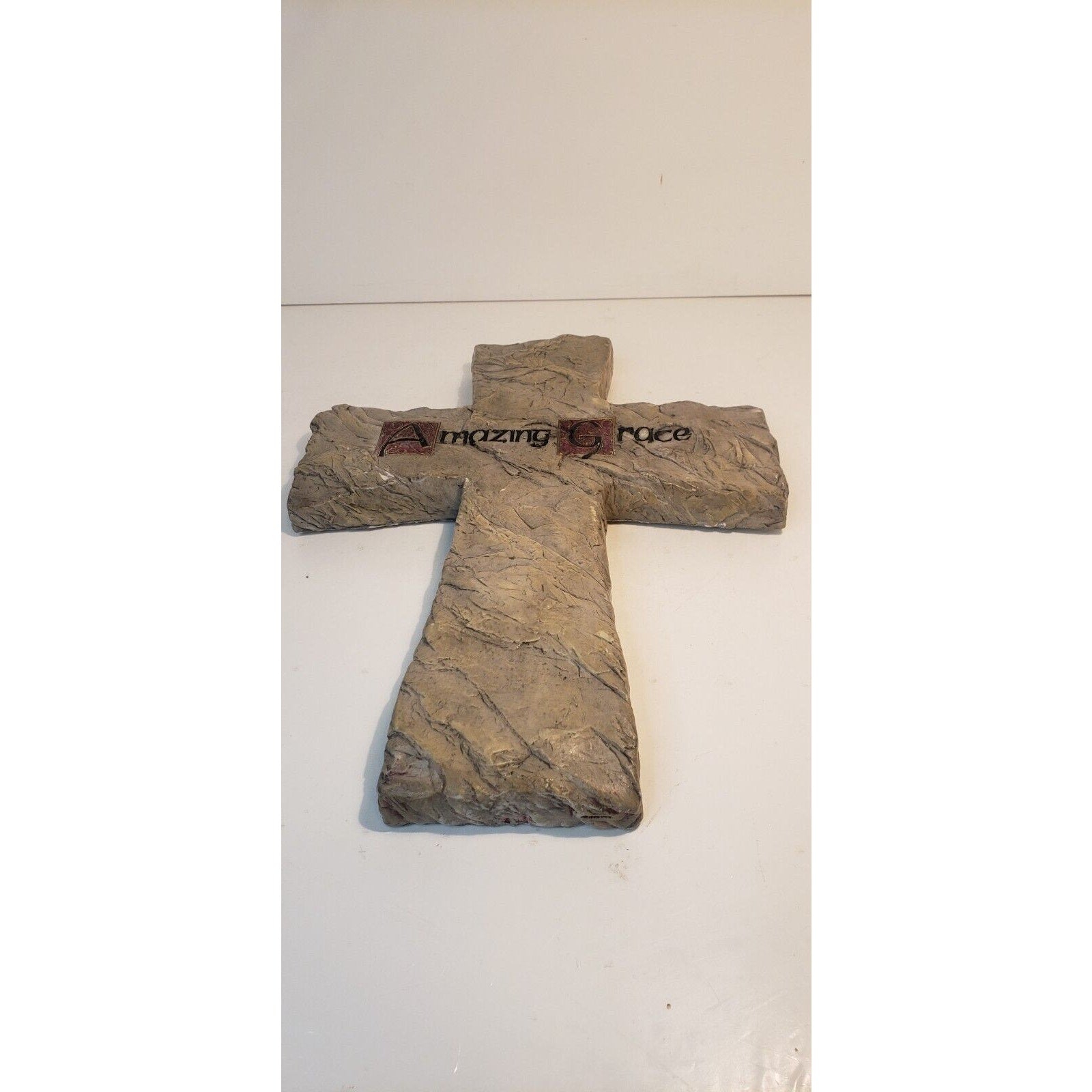 Christian Home Decor Wall Cross Amazing Grace 10 1/2" x 8"