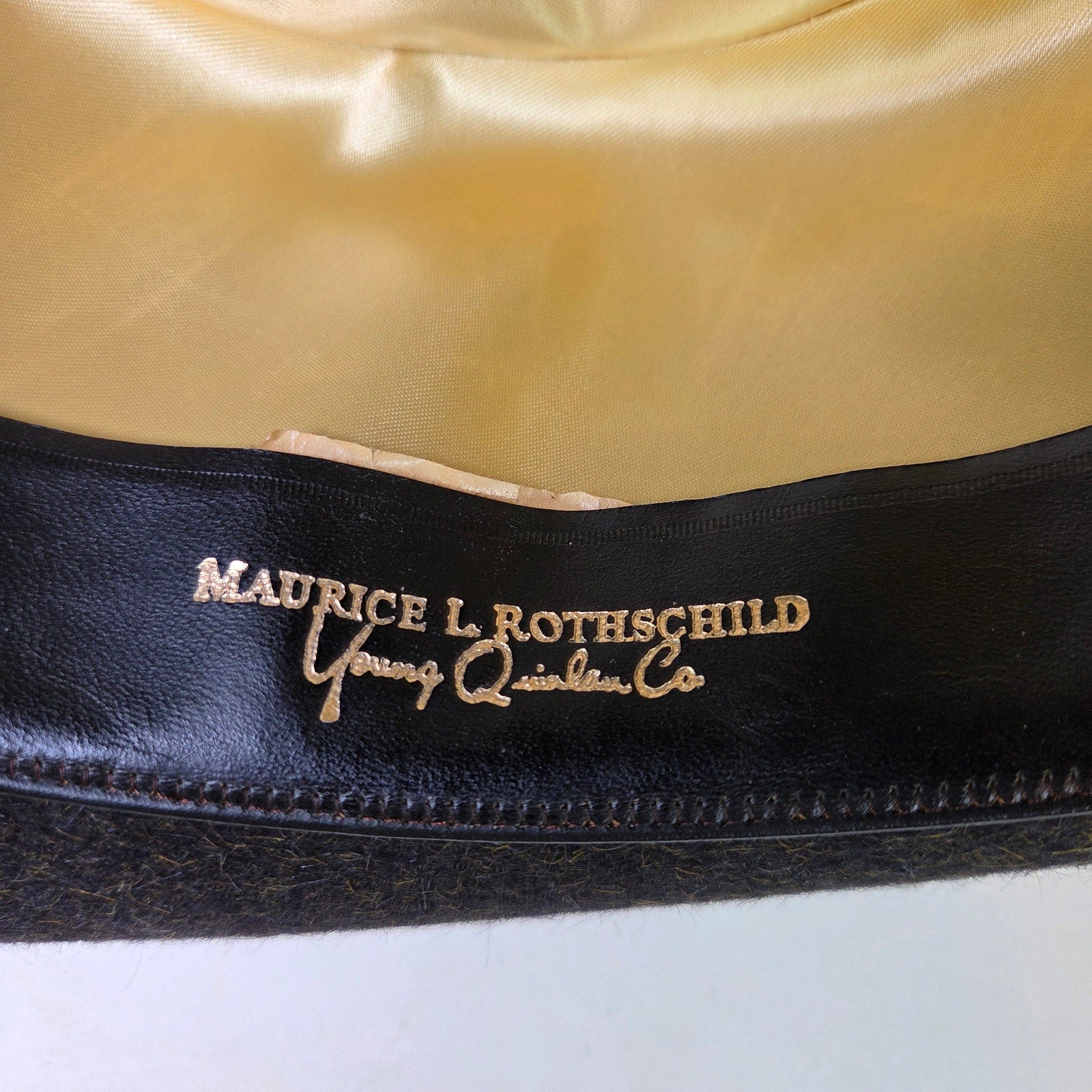 Vintage Stetson Royal De Luxe Pork Pie Hat Maurice Rothschild 6 7/8 Minneapolis