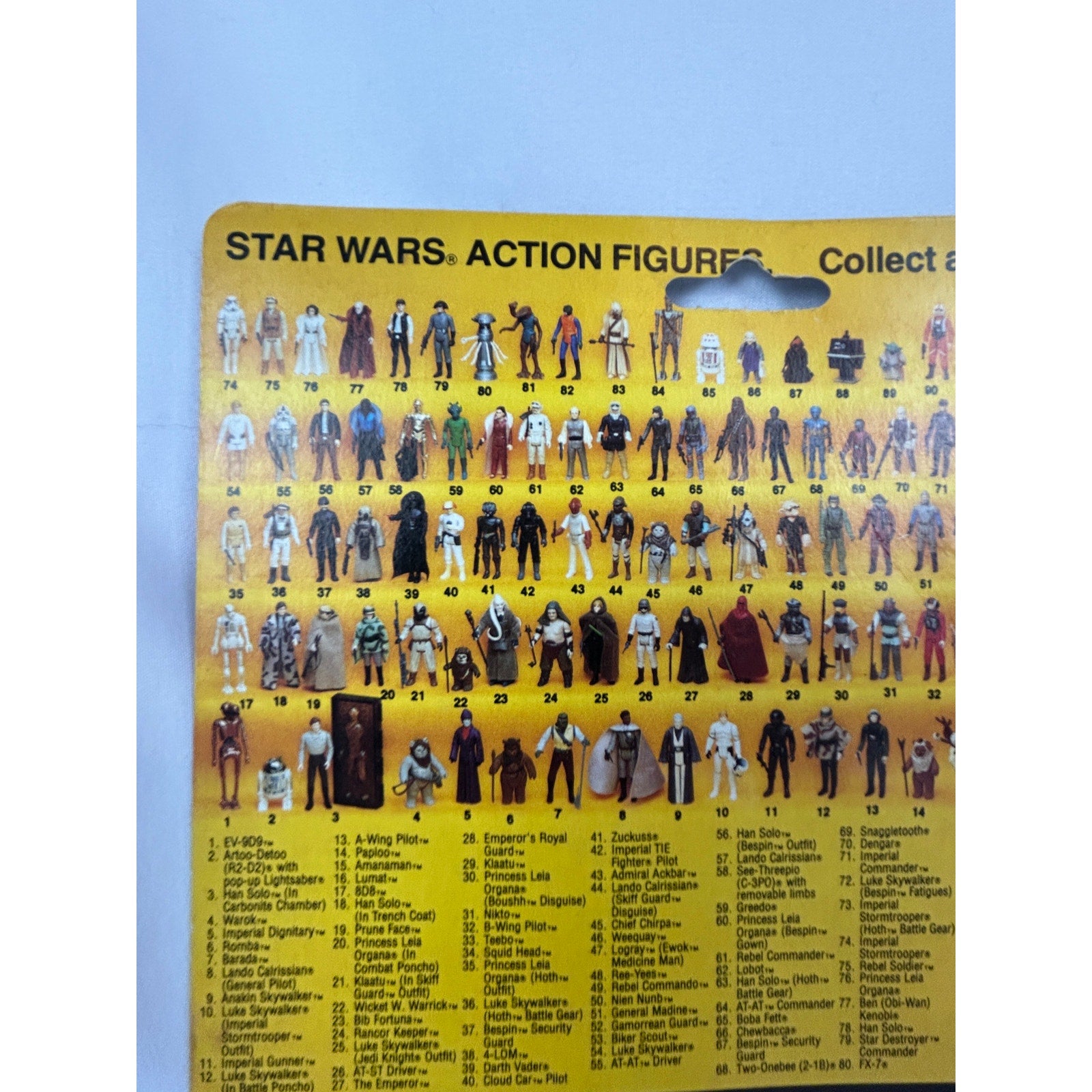 Vintage 1984 Kenner Star Wars POTF The Emperor 92-Back Carded Figure No Coin MOC