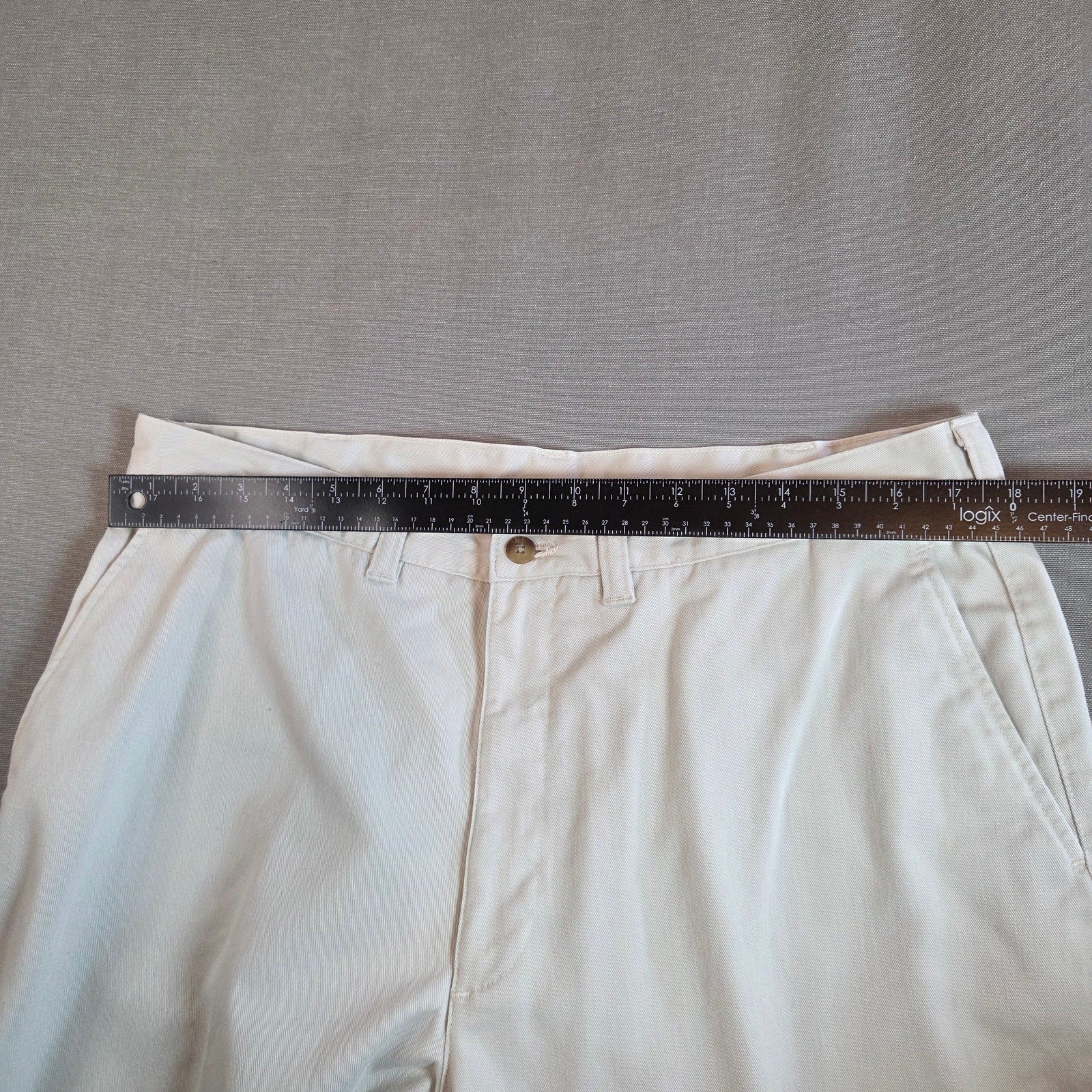 Hill & Archer Men’s Khaki 100% Cotton Pants 38x29 Casual Chino Style