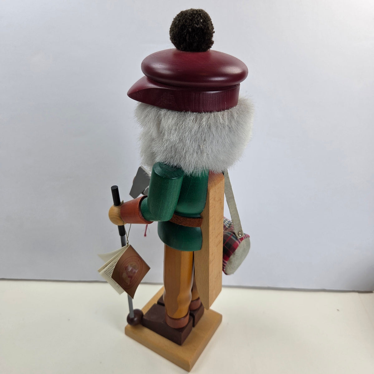Vintage Christian Ulbricht Golfer Nutcracker 15" West Germany Golf Bag Tag
