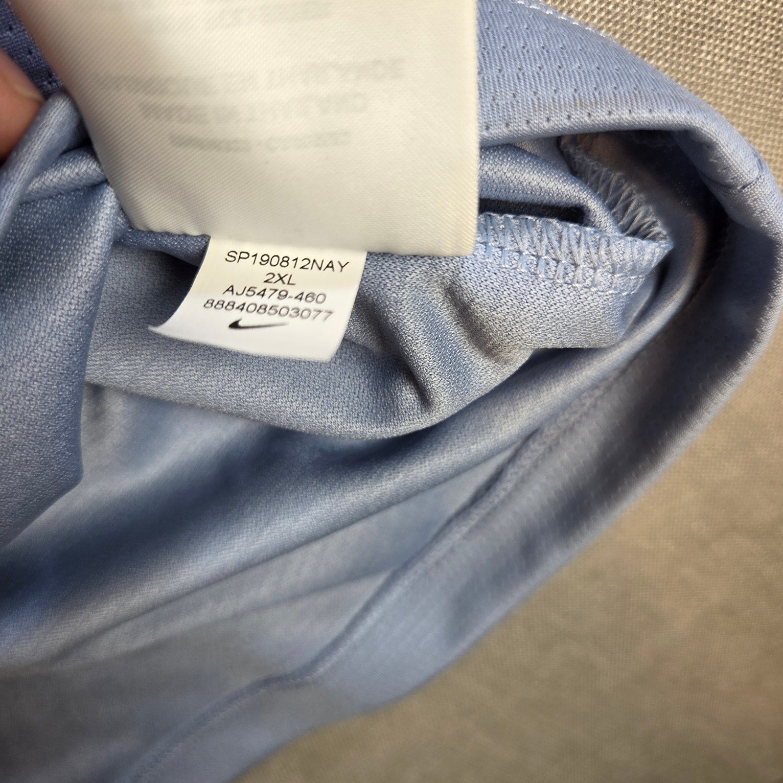 Nike Dri-Fit Polo Shirt XXL Light Blue Standard Fit NWT