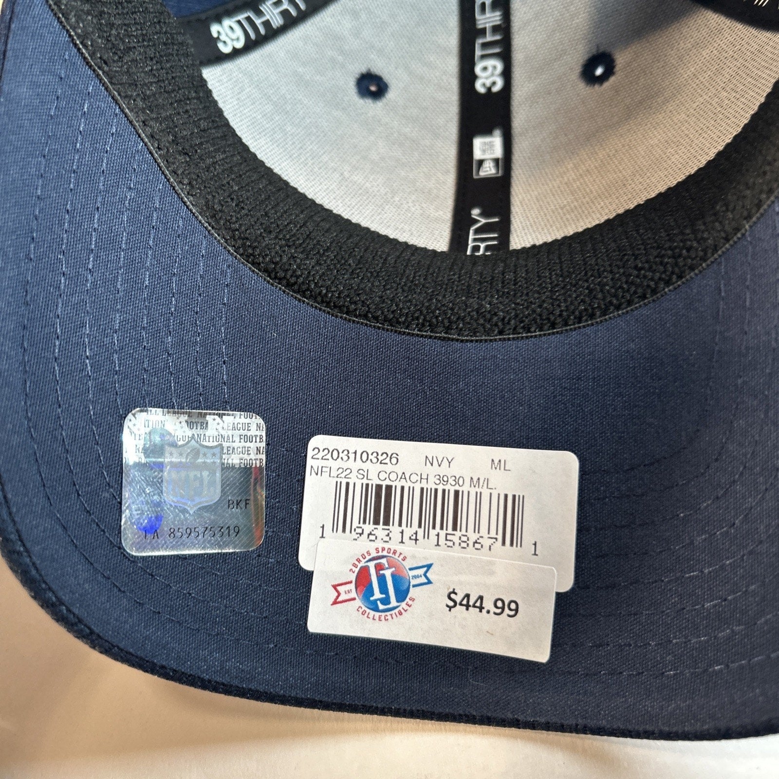 Dallas Cowboys New Era 39Thirty Medium/Large Navy Blue Hat