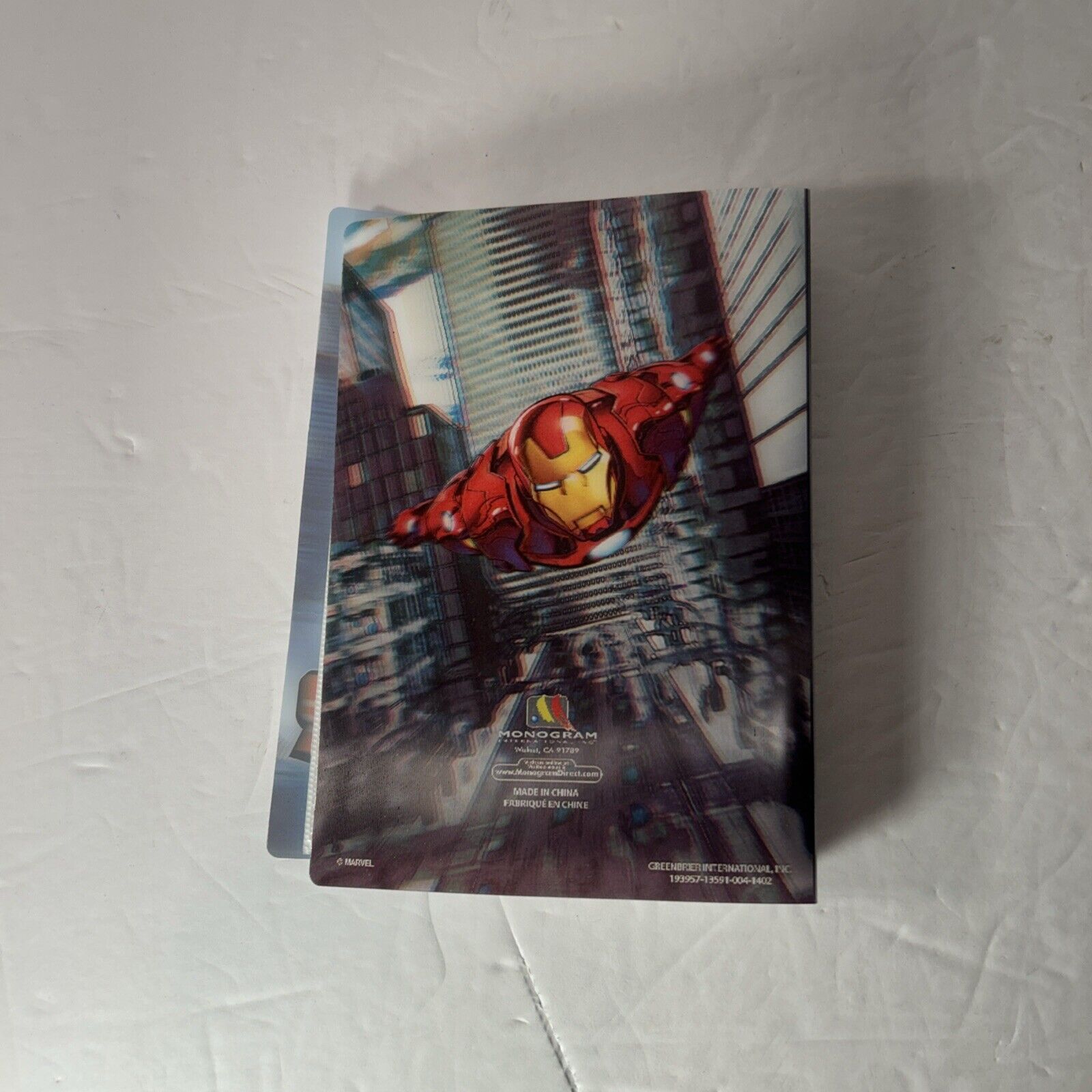 Lot of 5 Iron Man Items, Figure, Journal, Eraser, Photo Album and VR Viewer