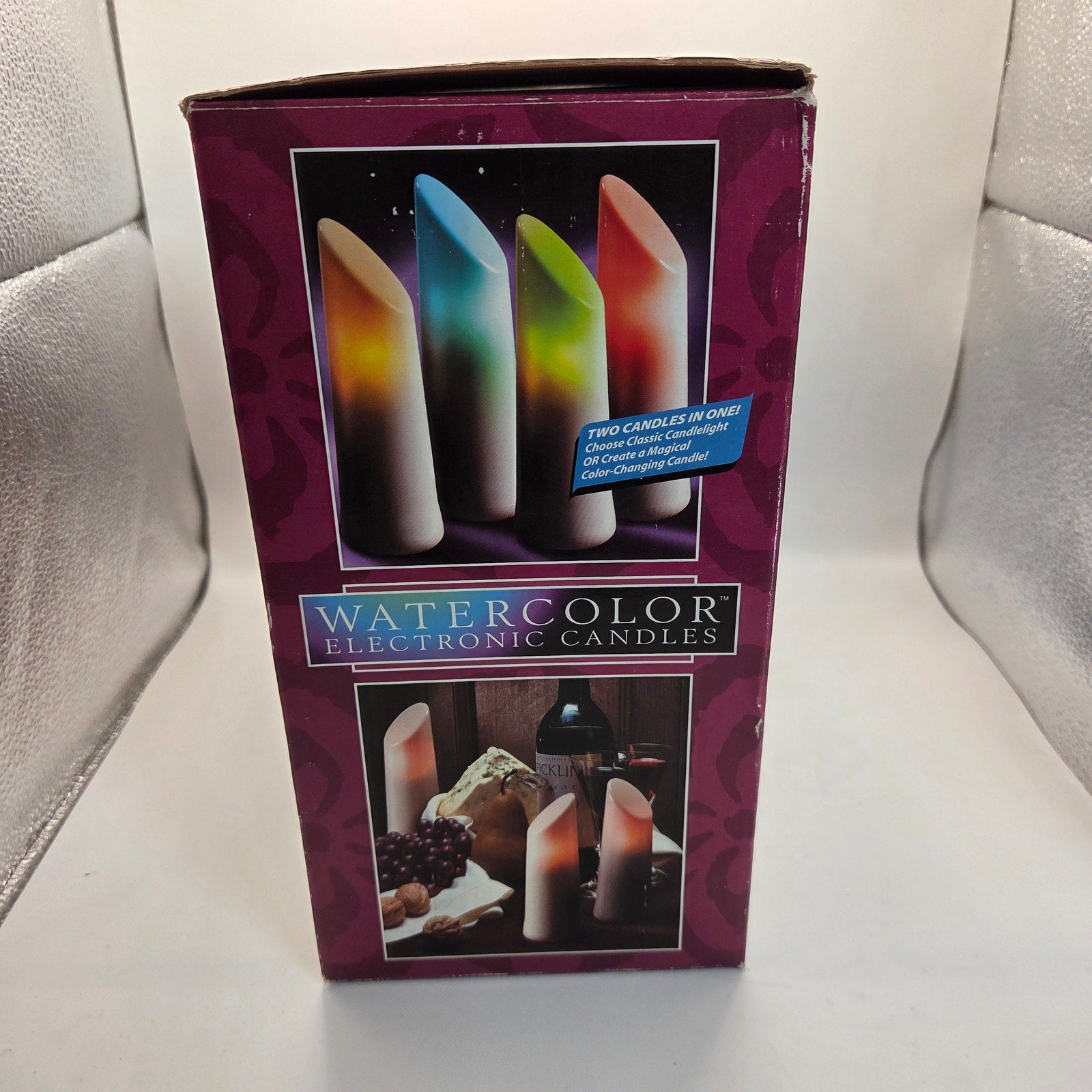 Watercolor Electronic Candles 4-Piece Set Color-Changing LED No Flame