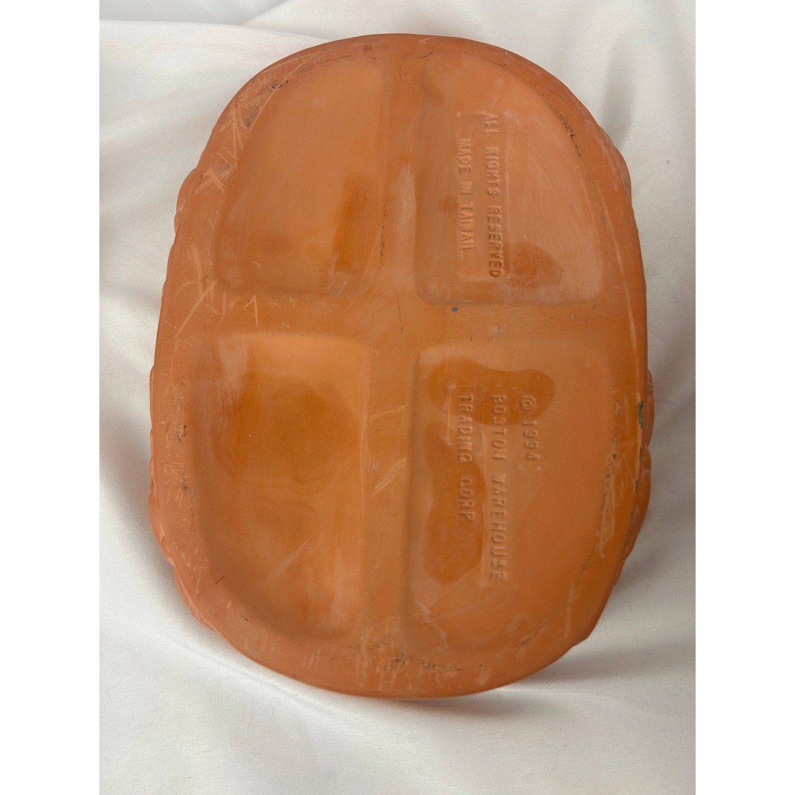 Vintage Pumpkin Covered Serving Dish Boston Warehouse 1994 Ceramic