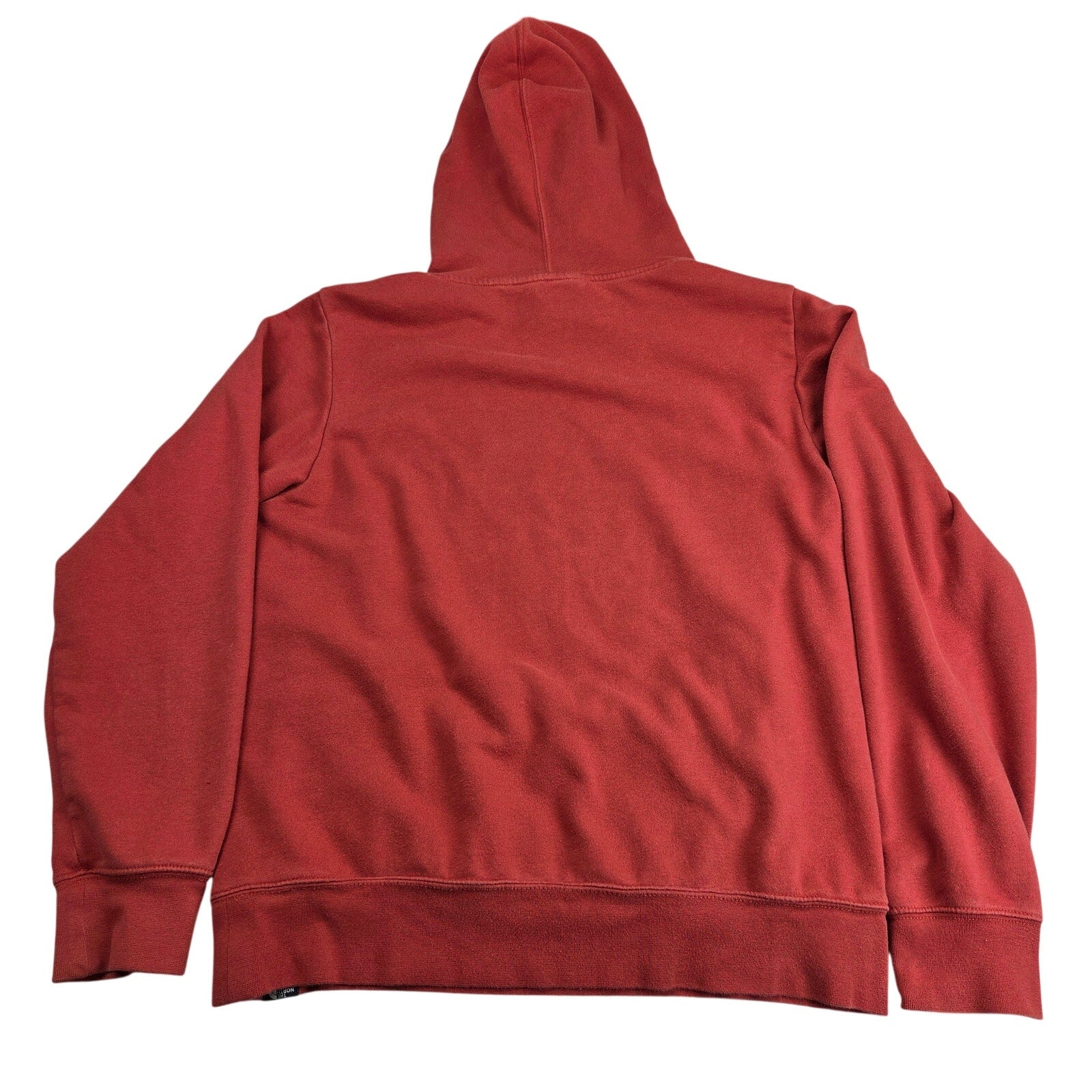 The North Face Fox Graphic Logo Hoodie Mens Small Pullover Sweatshirt Red