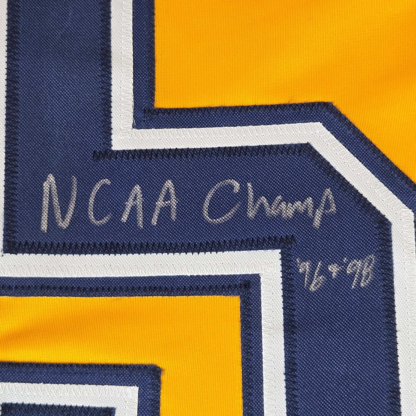 Marty Turco Signed Custom Michigan Wolverines Hockey Jersey 3x Inscribed JSA