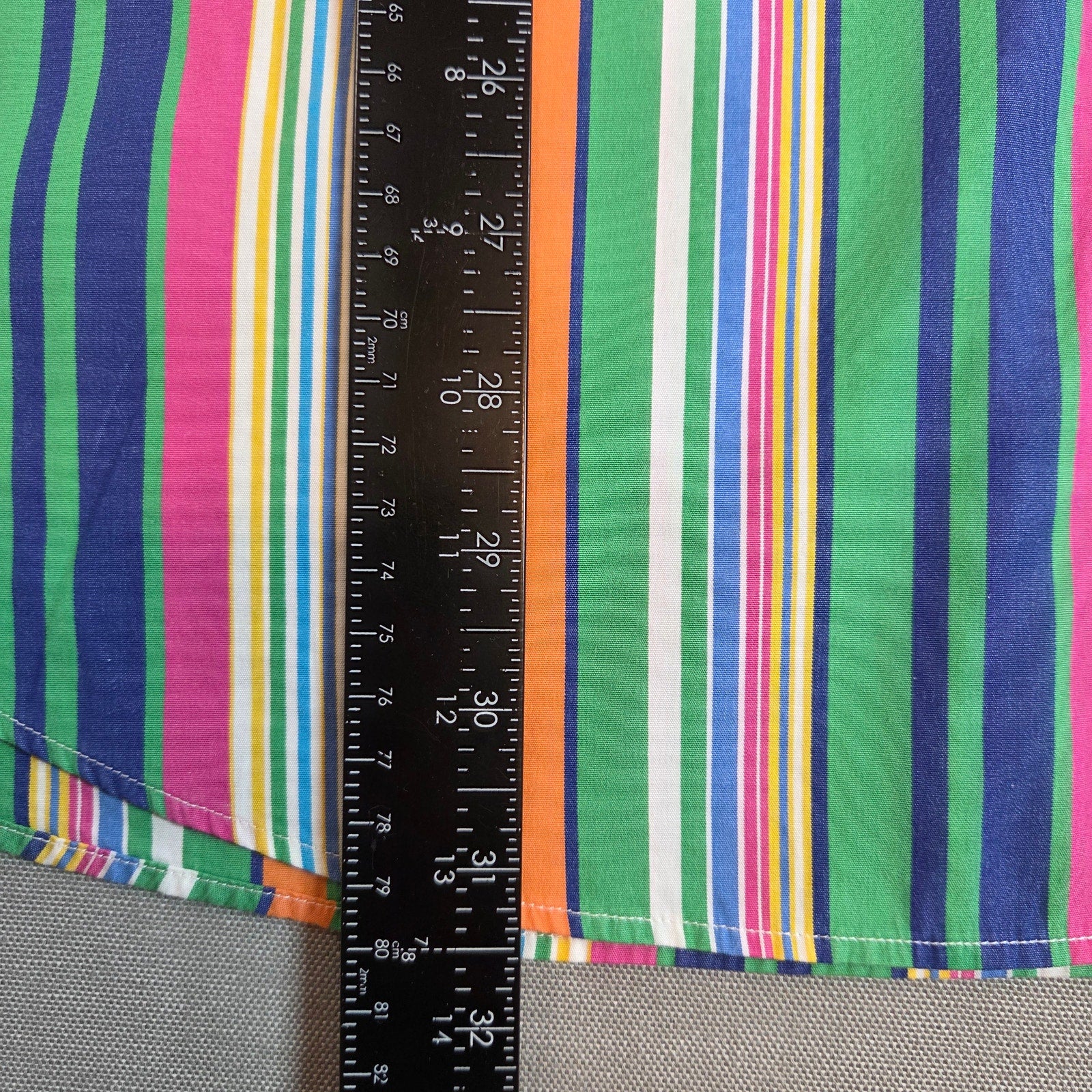 Polo Ralph Lauren XL Multicolor Stripe Button Up Cotton Regent Fit Shirt
