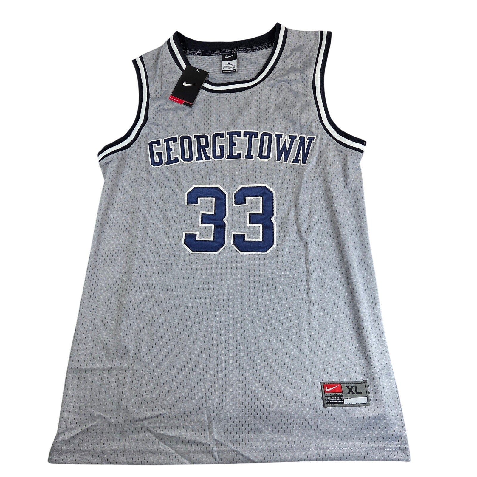 Patrick Ewing Signed Nike Georgetown Hoyas #33 Jersey XL Steiner COA 2012