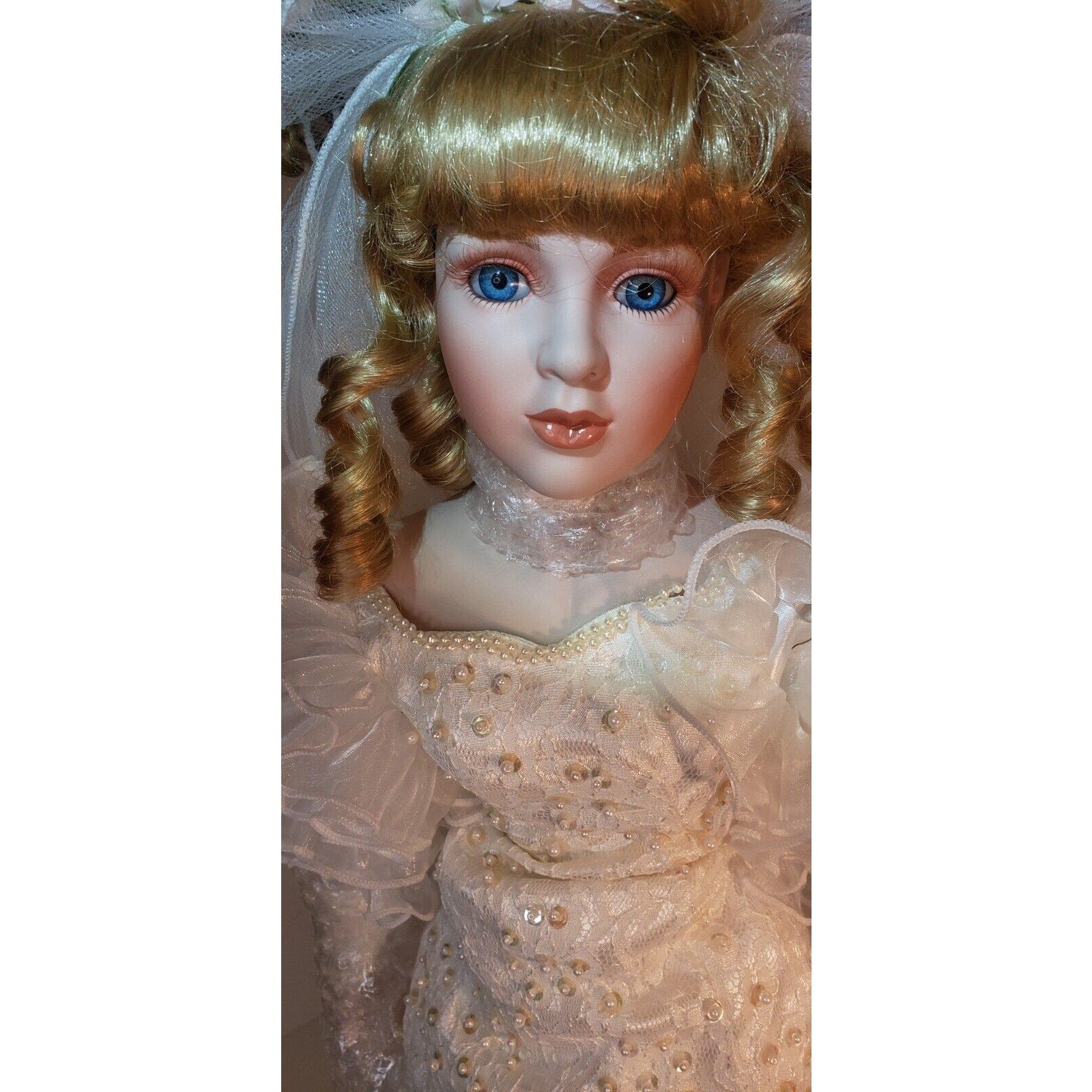 Court of Dolls Stephanie Bride 26" Porcelain Doll LE 483/3000 COA No Box READ