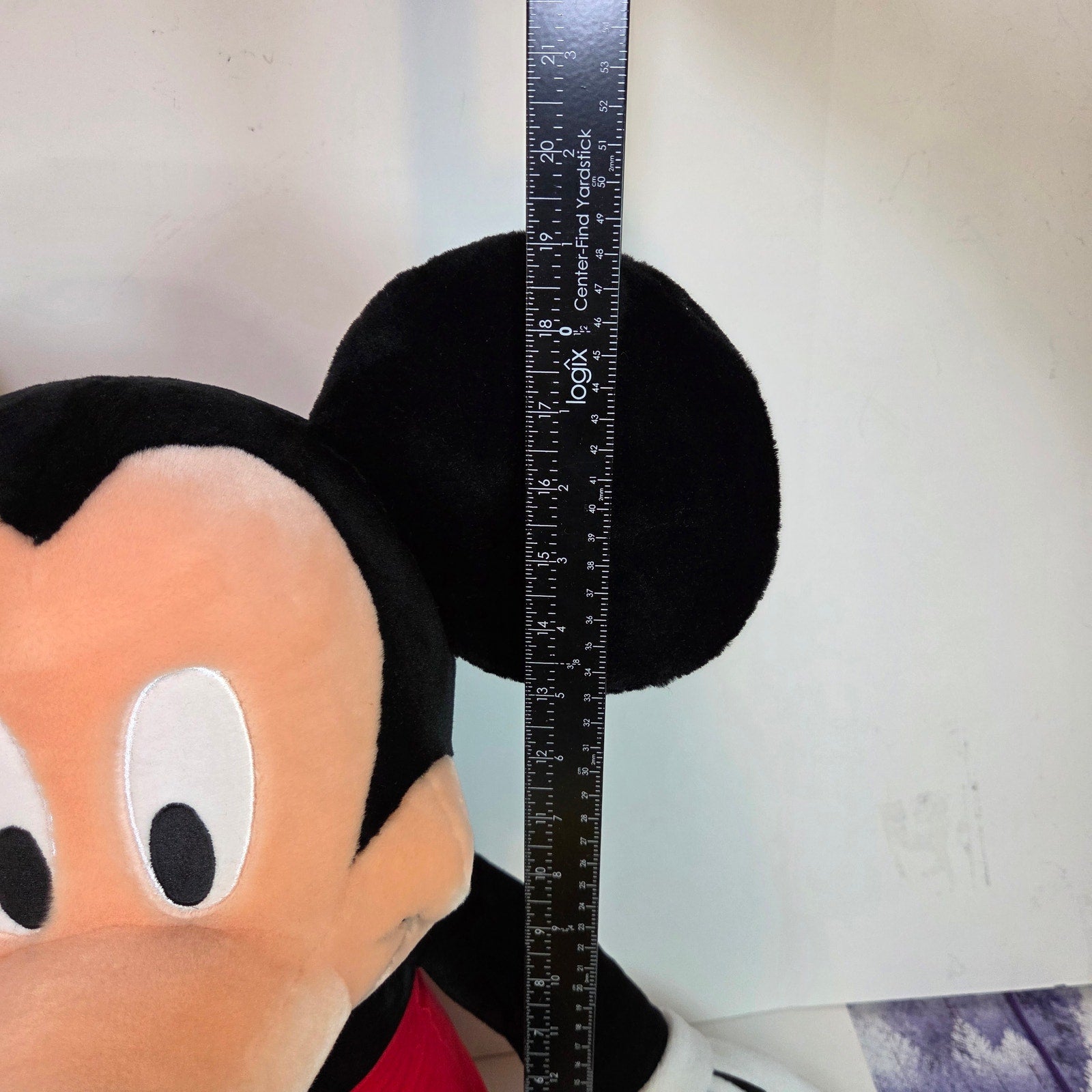 Mickey Mouse Large Plush Stuffed Animal Disney Parks 19” Sitting