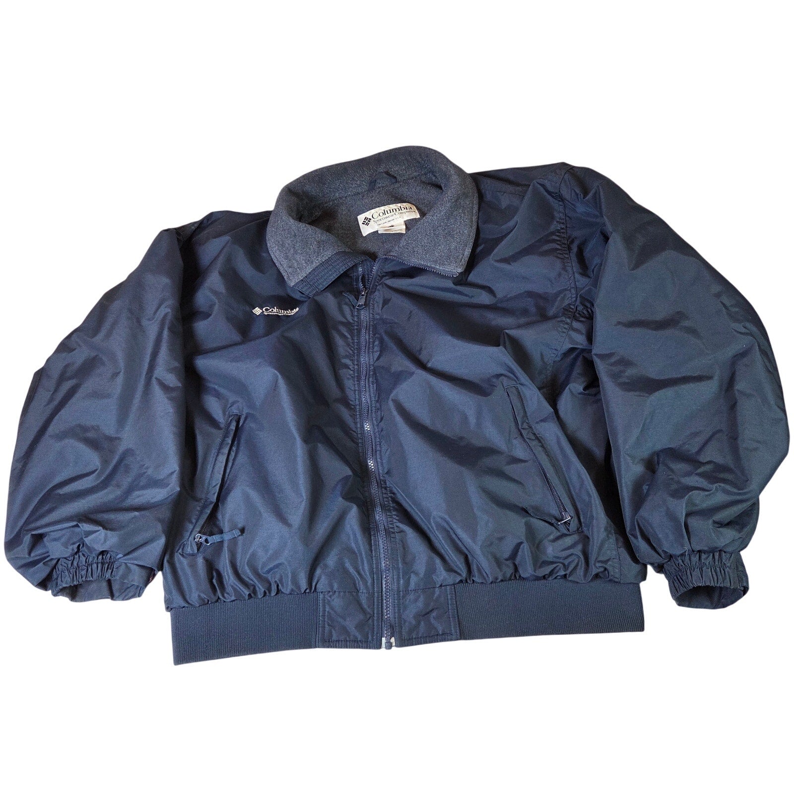 Columbia C.I. Title Bomber Jacket Mens XL Vintage 90s Made Taiwan RN69724