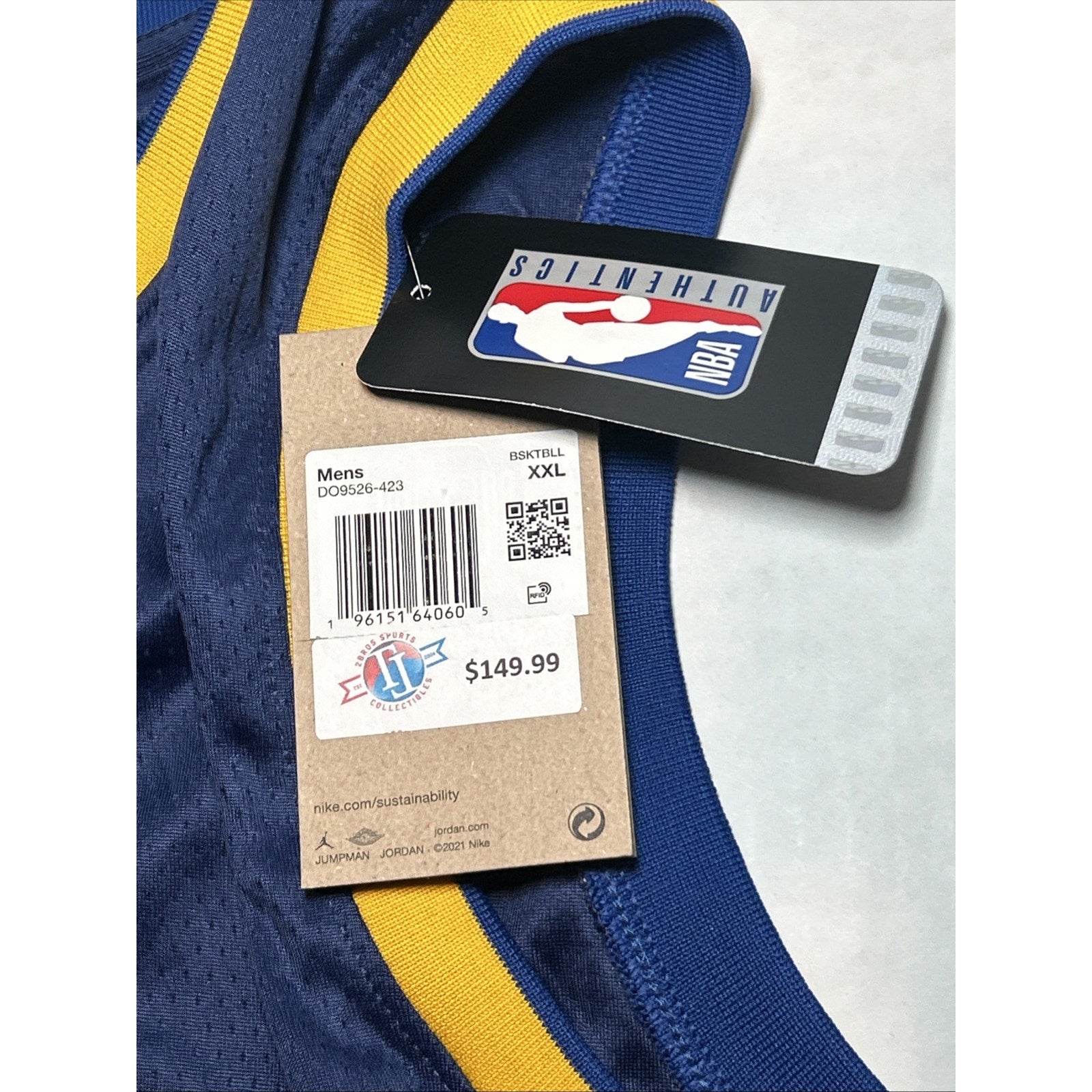 Stephen Curry #30 Golden State Warriors Nike Dri-Fit Basketball Jersey Size 2XL