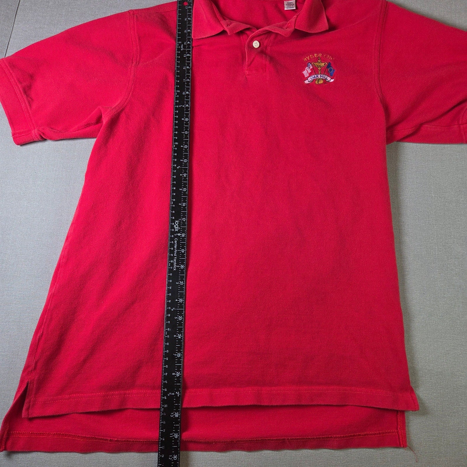 Bunkers 1995 Ryder Cup Oak Hill Polo Shirt Men’s L Red USA Europe Golf