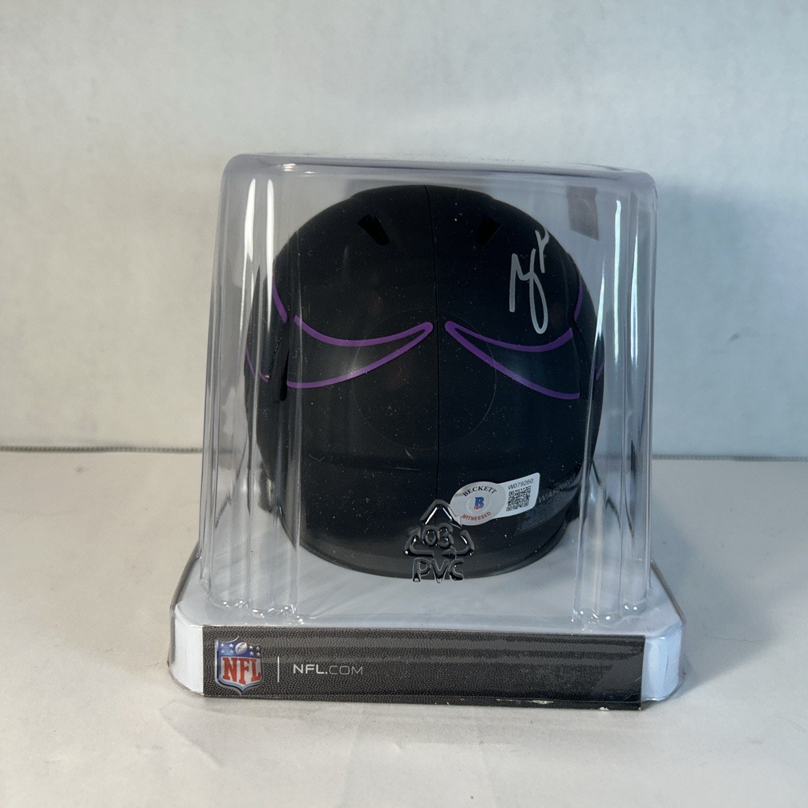 Za'Darius Smith Signed Minnesota Vikings Eclipse Mini Helmet (Authentic-Beckett)