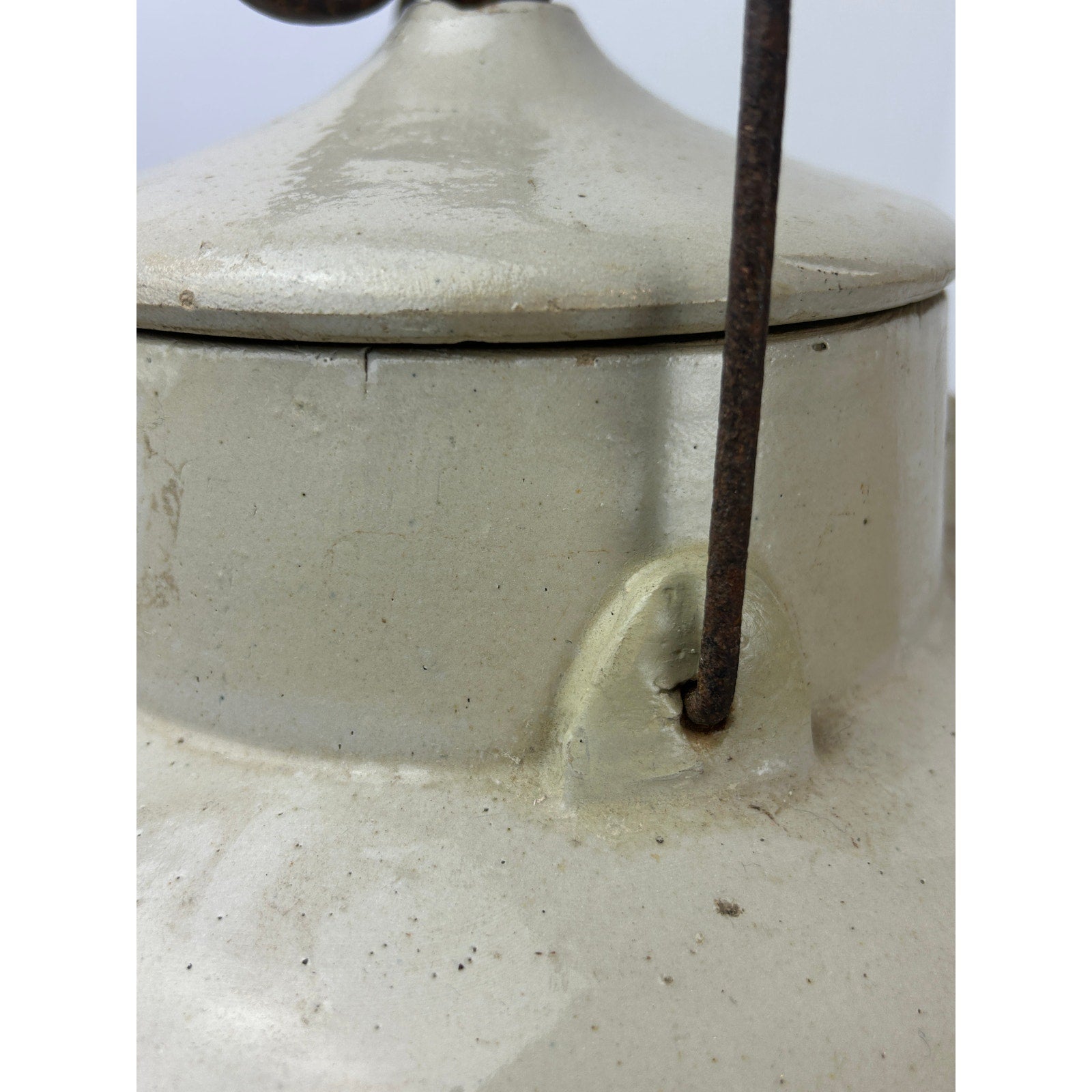 Red Wing 5 Gallon Stoneware Pickle Jar With Lid, Small Wing Stamp, No Handle