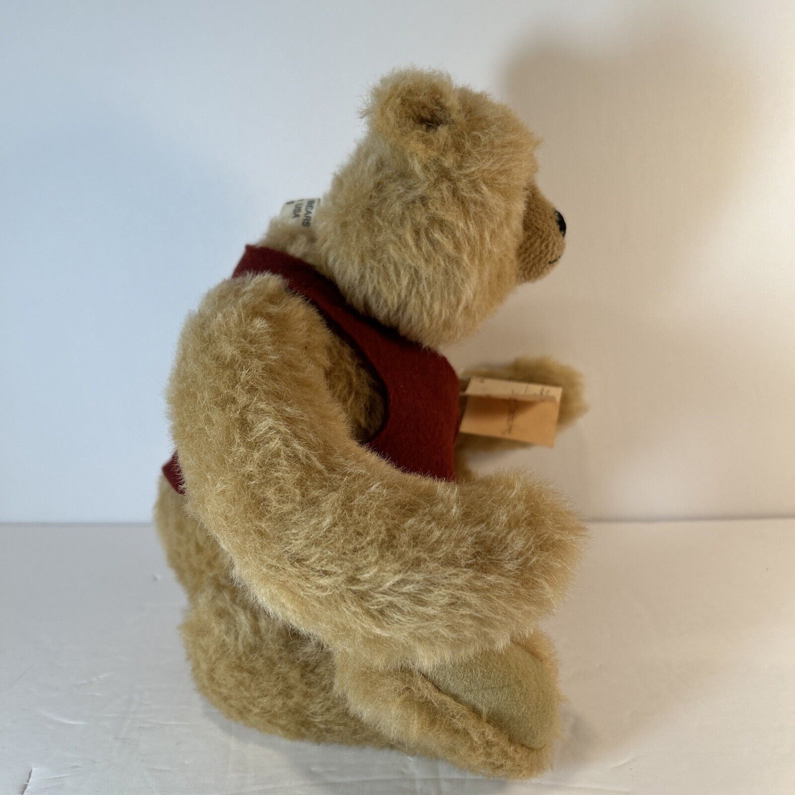 1995 Pat Murphy Bear "Silly Olde Bear" 16" Mohair Artist Signed USA Vest Rare