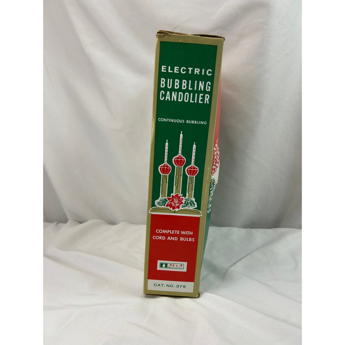 Vintage ACLA 3 Bubble Light Candolier Christmas Centerpiece Cat 379 Original Box
