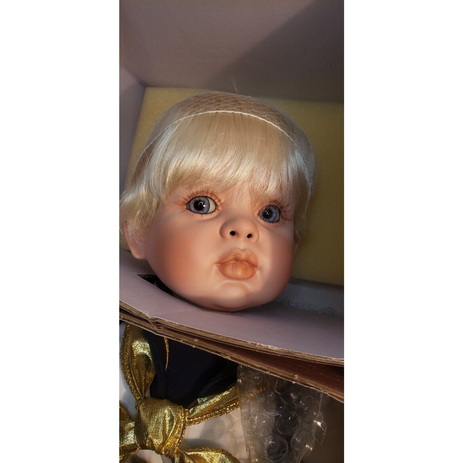 Fayzah Spanos 22" Porcelain Doll "Jacques" Blonde Boy LE 1340/2000 COA 2000