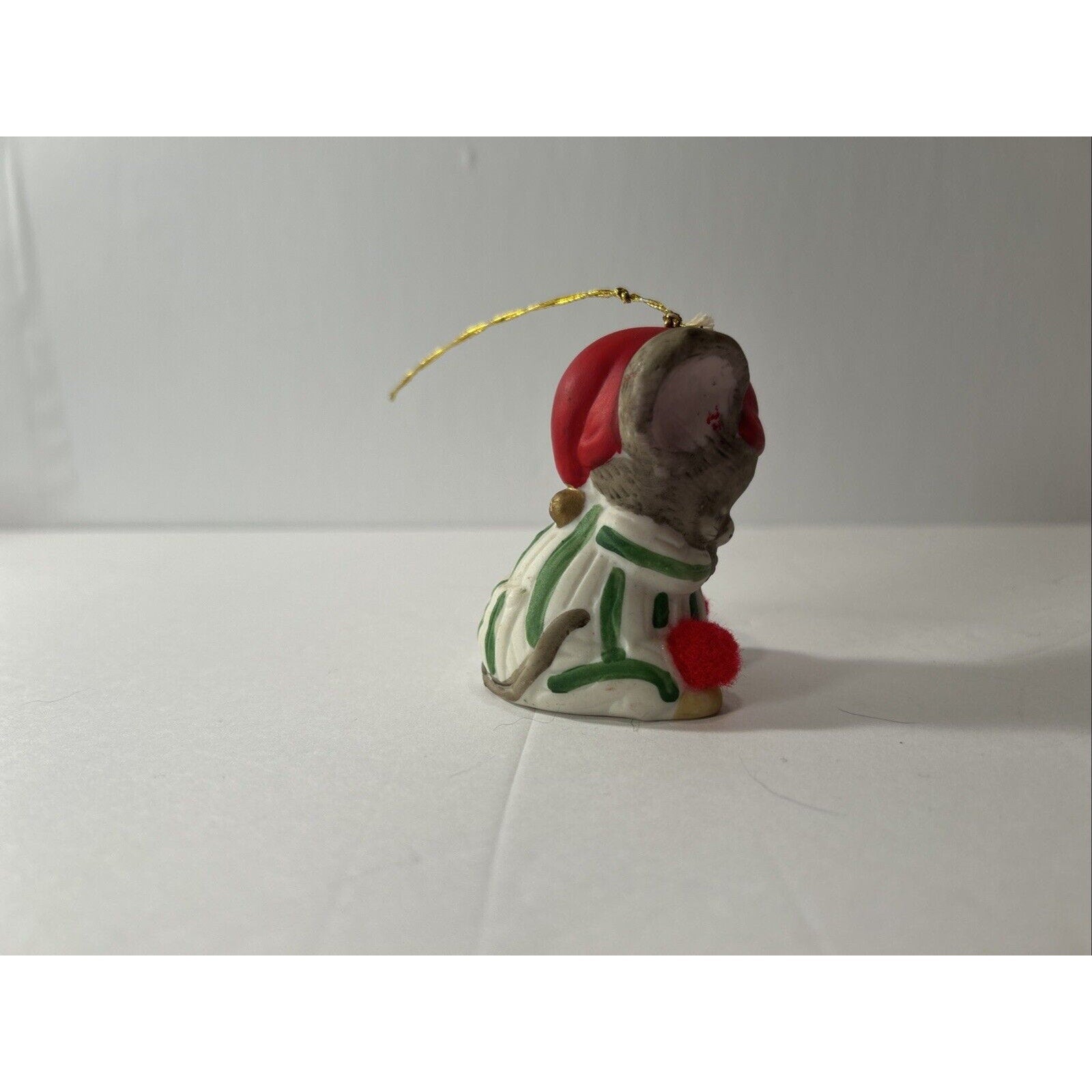 Christmas Ornament Lot of 6 – Wood, Ceramic & Crochet Holiday Mix