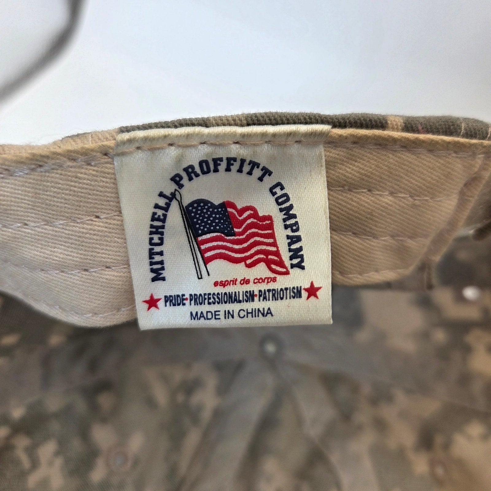 Mitchell Proffitt US Army Digital Camo Hat Adjustable Hook Loop Military Cap