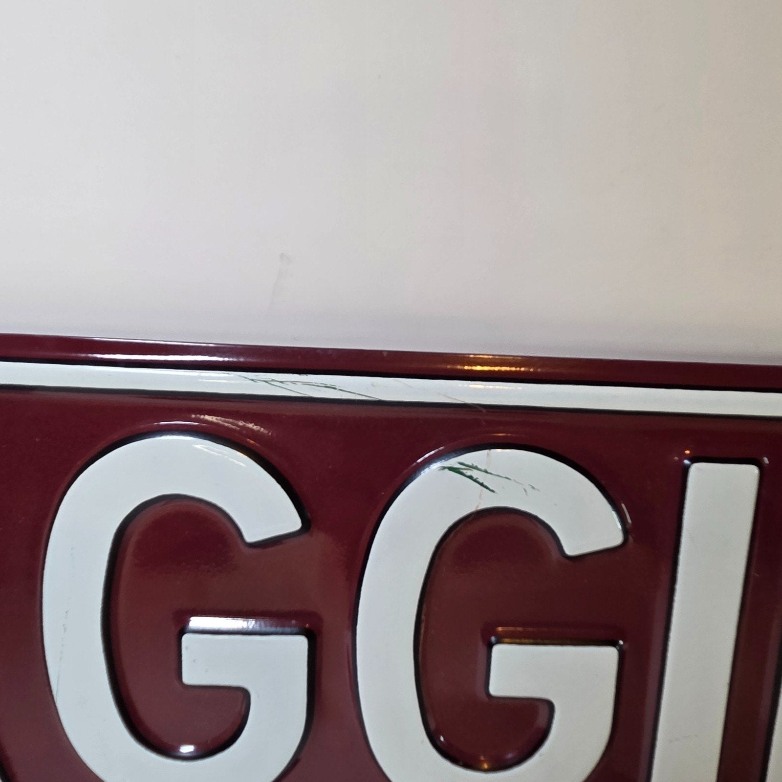 Texas A&M AGGIELAND Embossed Metal Street Sign Maroon White 36" x 6" – NCAA