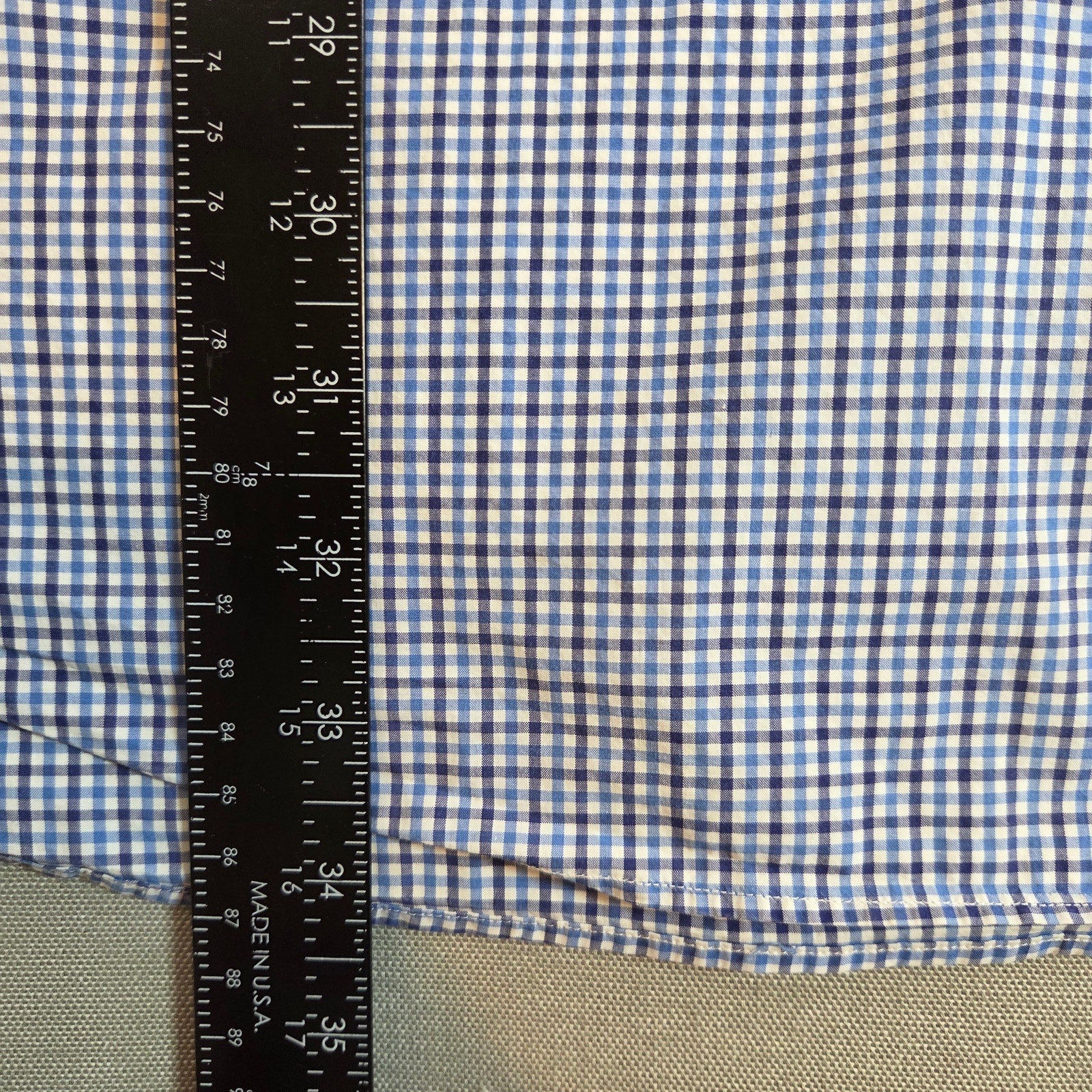 Polo Ralph Lauren 2XLT Blue Gingham Button Down Shirt Cotton Long Sleeve