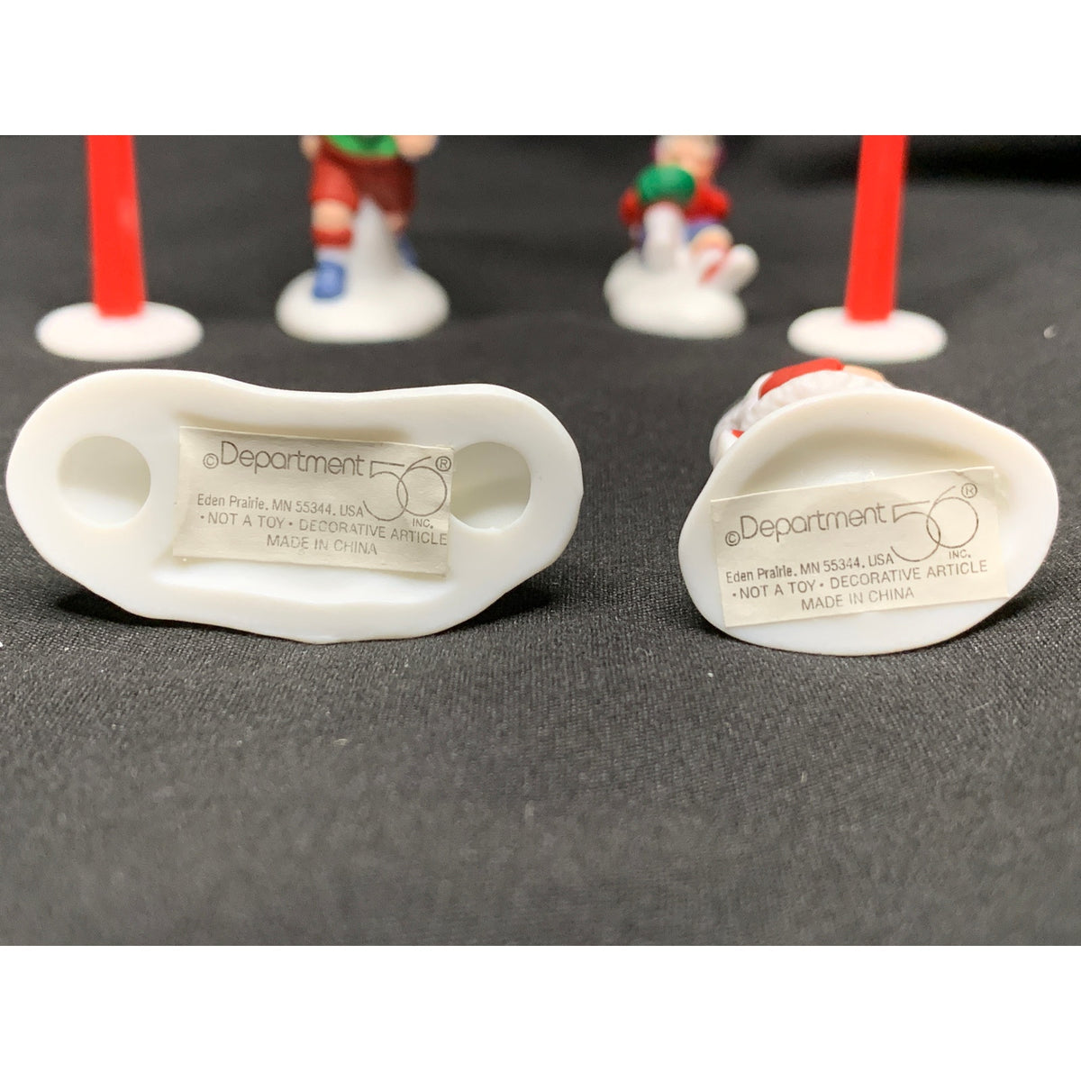 Dept 56 Christmas Fun Run 56434 North Pole Series Set of 6 Retired 1998
