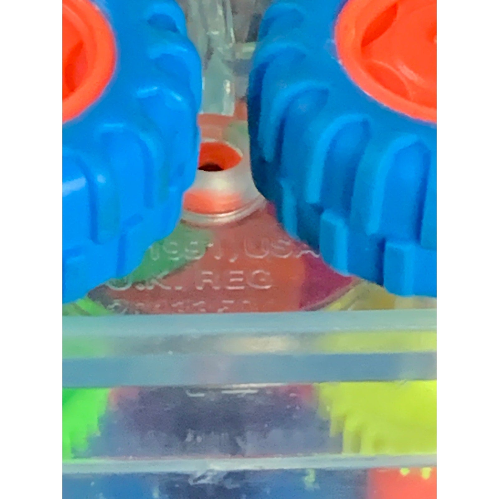 1997 Subway Clear Gears Lot 4 Vintage Kids Meal Toys Goin Buggy Tromper Truck