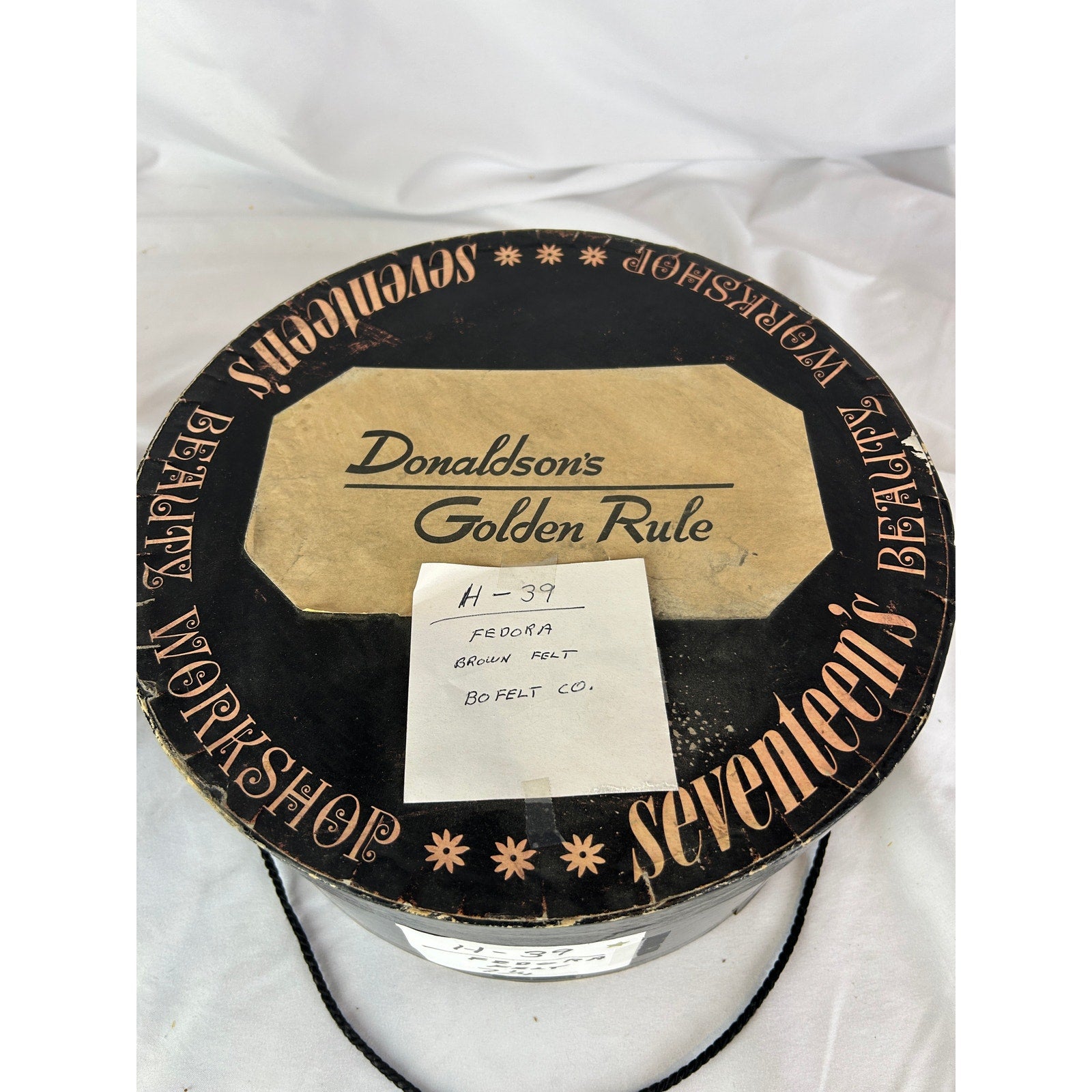 Dobbs Fifteen Brown Fur Felt Fedora Hat 7 1/4 With Box Vintage