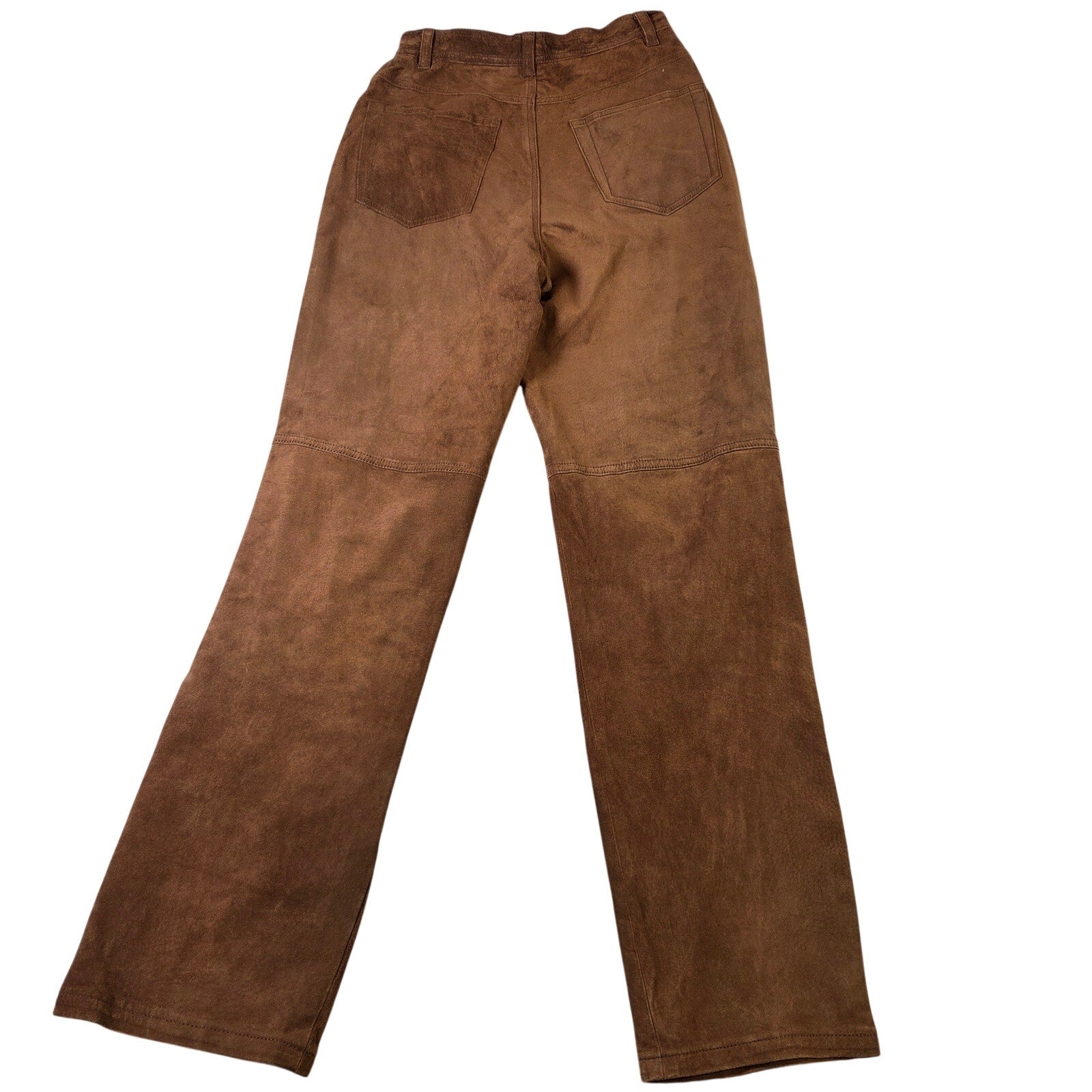 Lauren Ralph Lauren Leather Pants Womens 8 Straight Leg Suede Soft