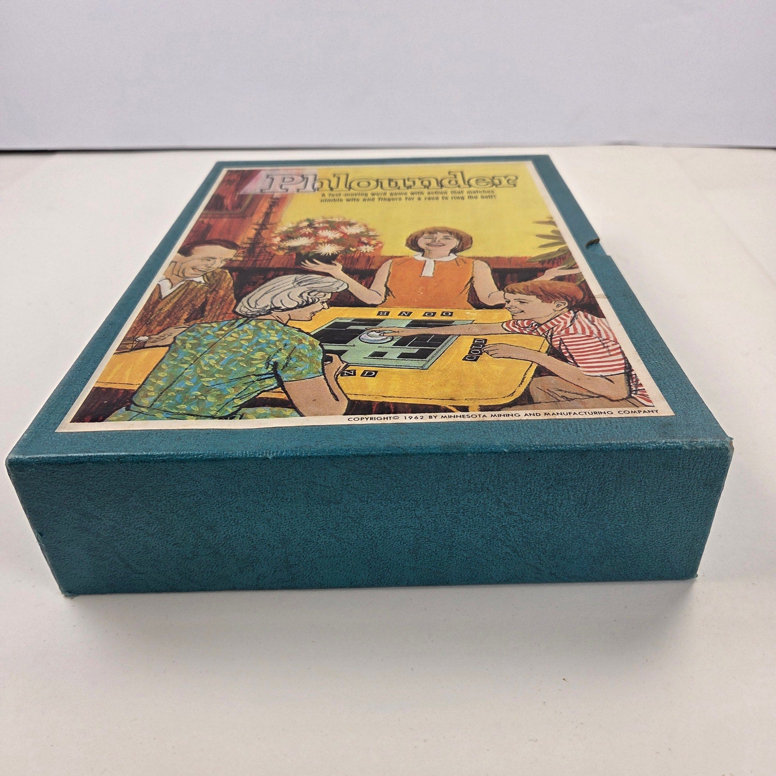 Vintage 1962 Phlounder 3M Bookshelf Board Game 100% Complete Clean Interior