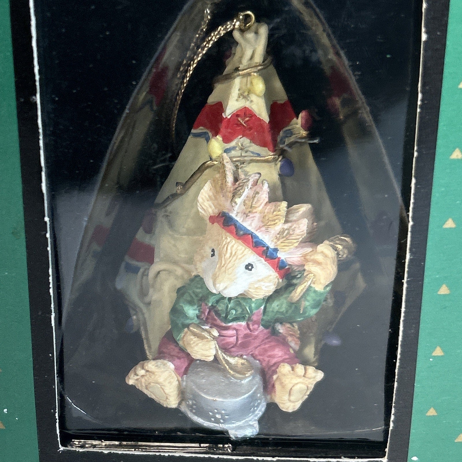 Santa's Keepsake Ornament of a Mouse in a Tipi