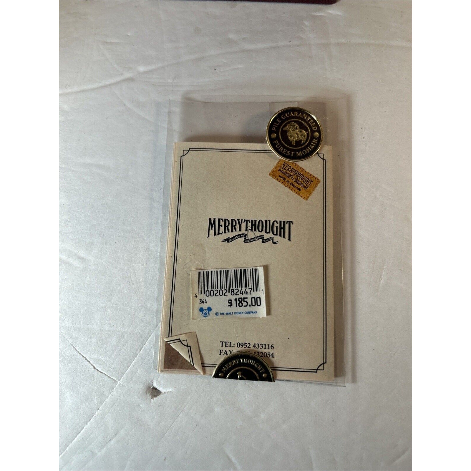 Merrythought Daisy Cranberry Hat Box Bear Mohair Ltd Ed 36/1000 UK 1994 w/ Tags