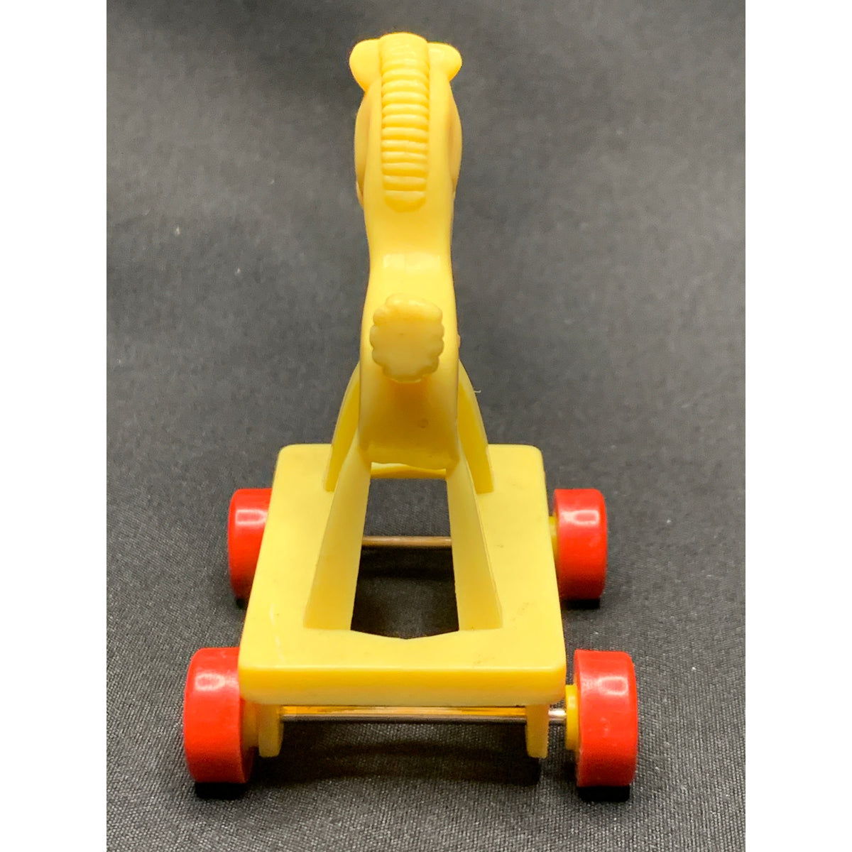 Vintage 1986 McDonald's Loving Family Yellow Rolling Horse Toy M10