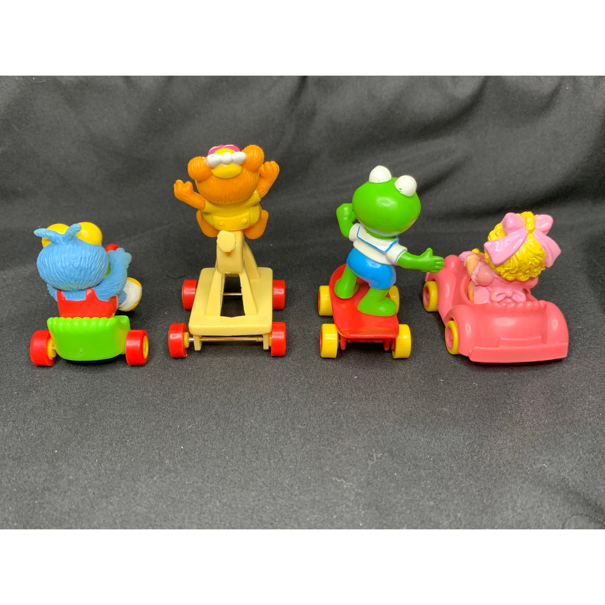 1987 McDonalds Muppet Babies Complete Set of 4 Kermit Piggy Fozzie Gonzo