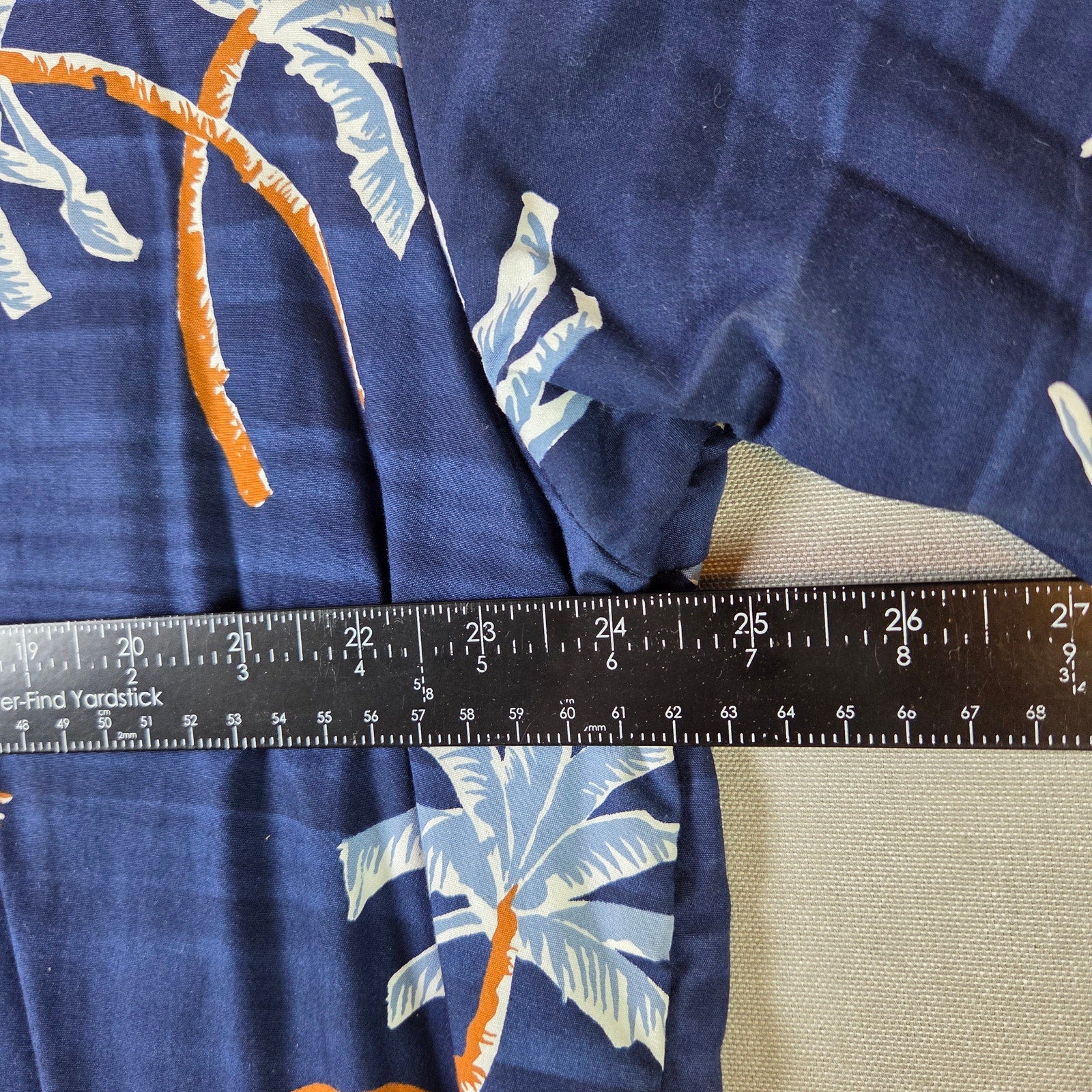 Mr. Casual XL Palm Tree Print Full Zip Terrycloth Lined Shirt Jacket