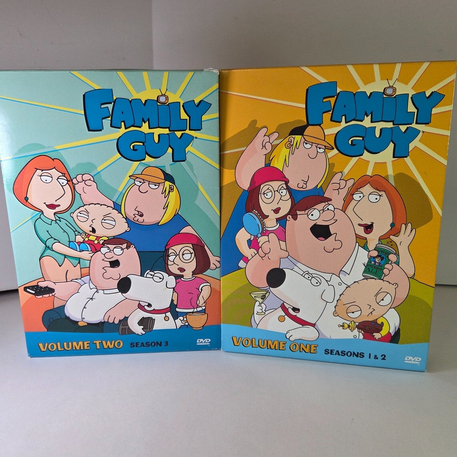 Lot of 2 Family Guy Volume 1 & 2: Season 1, 2 & 3 DVDs