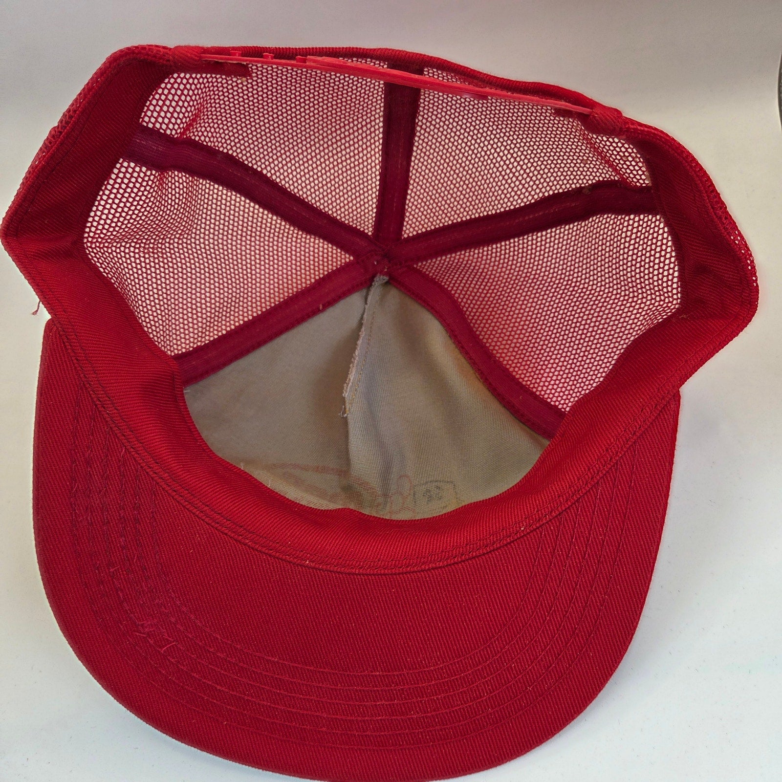 Vintage MEC Aerial Work Platforms K-Products Mesh Trucker Snapback Hat USA
