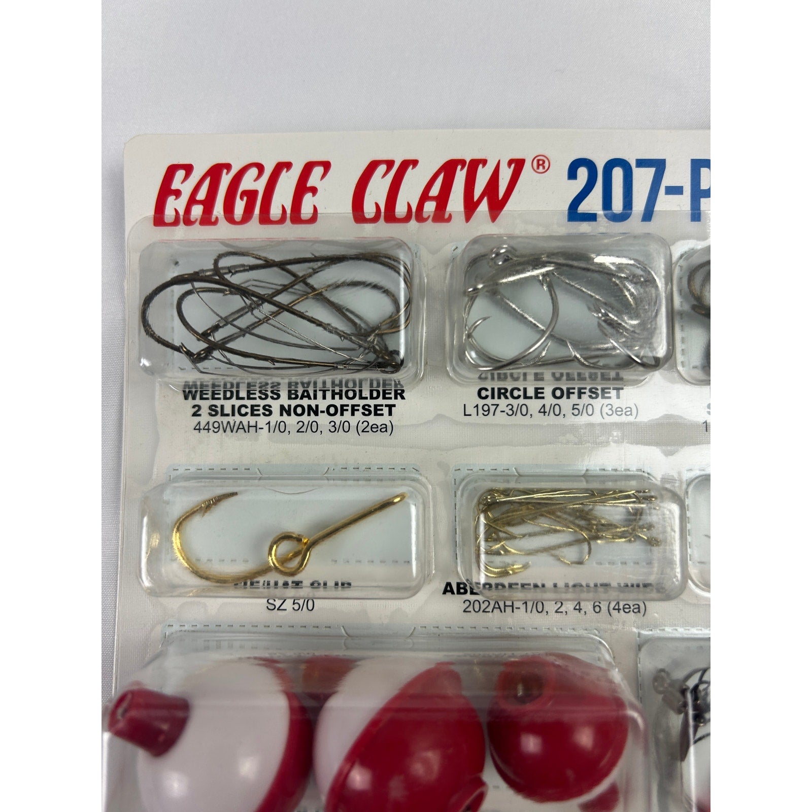 Eagle Claw 207 Piece Ultimate Terminal Tackle Kit Fishing Hooks Sinkers