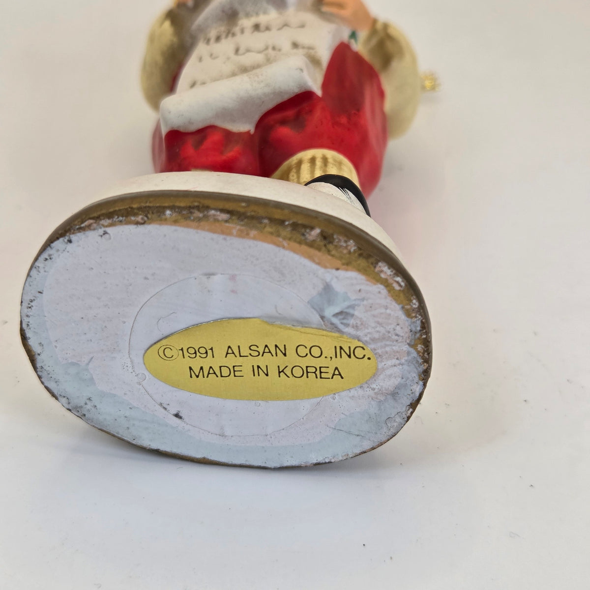 1991 ALSAN Children's Santa Ornament #2214 Korea Saving Earth's Treasures