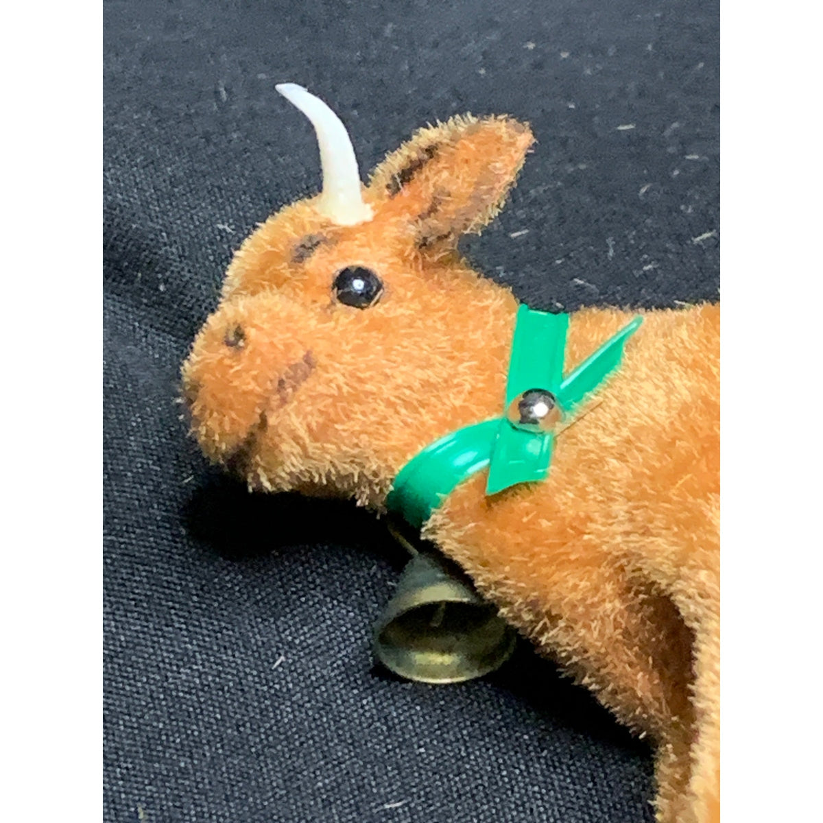 Vintage Wagner Handwork Flocked Cow Bell West Germany Ornament 1983-1990