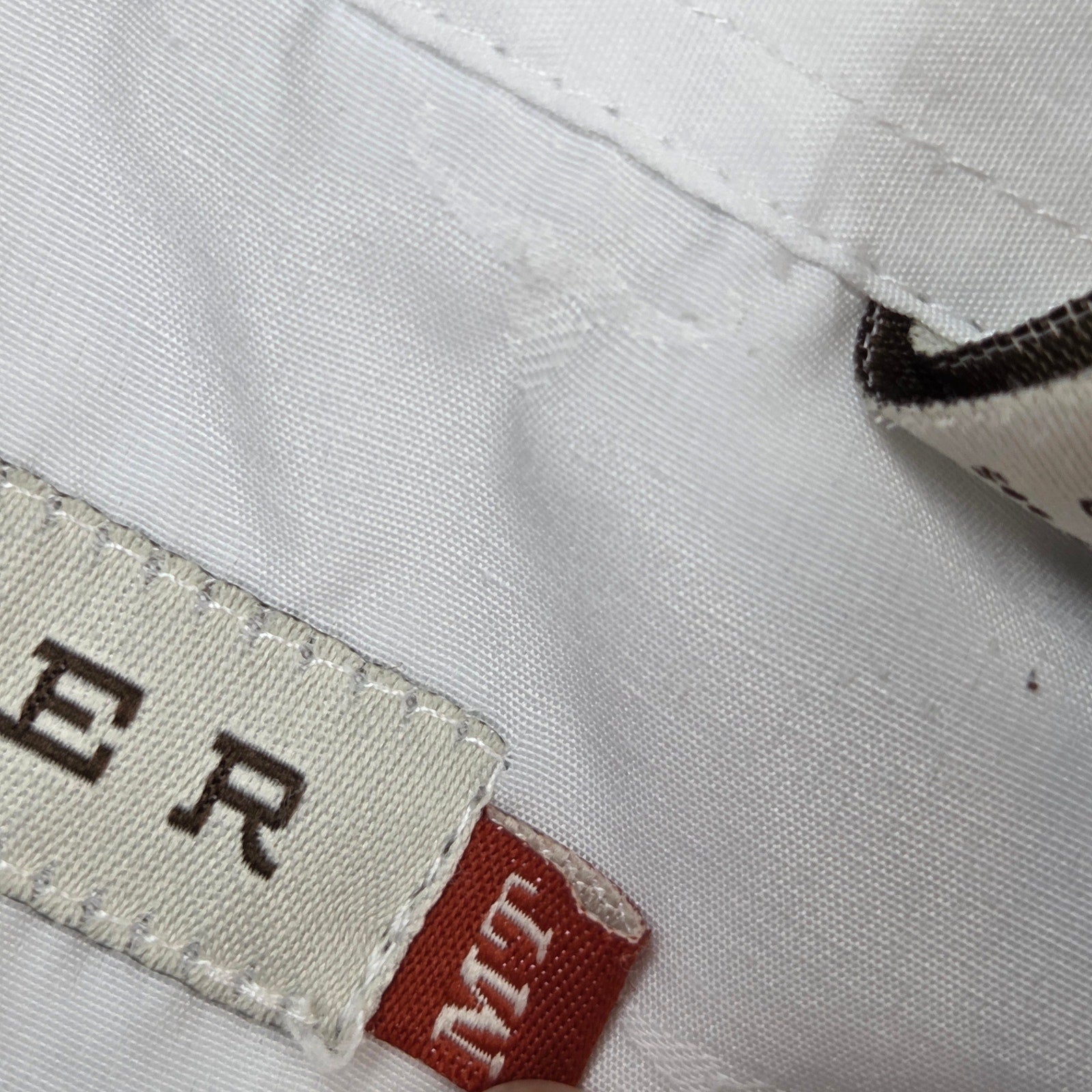 Roper Mens MT Medium Tall White Longhorn Jacquard Pearl Snap Western Shirt