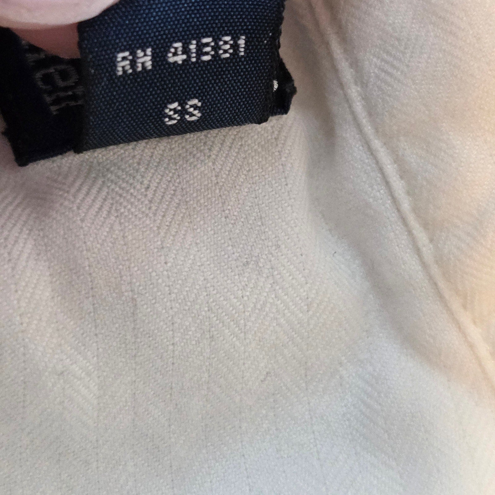 Polo Ralph Lauren Andrew White Dress Shirt 18 34/35 Made in Hong Kong