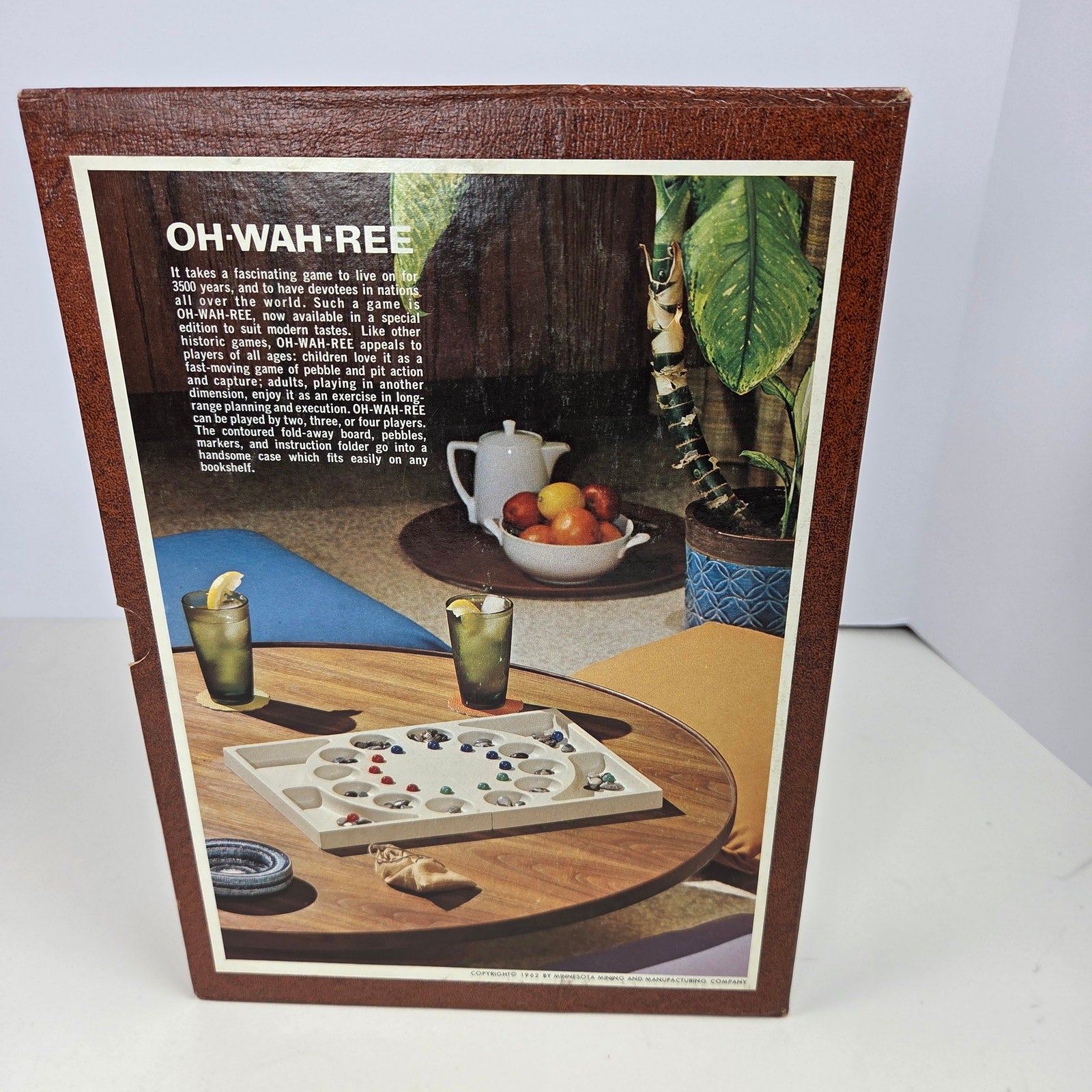 3M Bookshelf Game Oh-Wah-Ree 1966 Complete Mancala Strategy Game Vintage